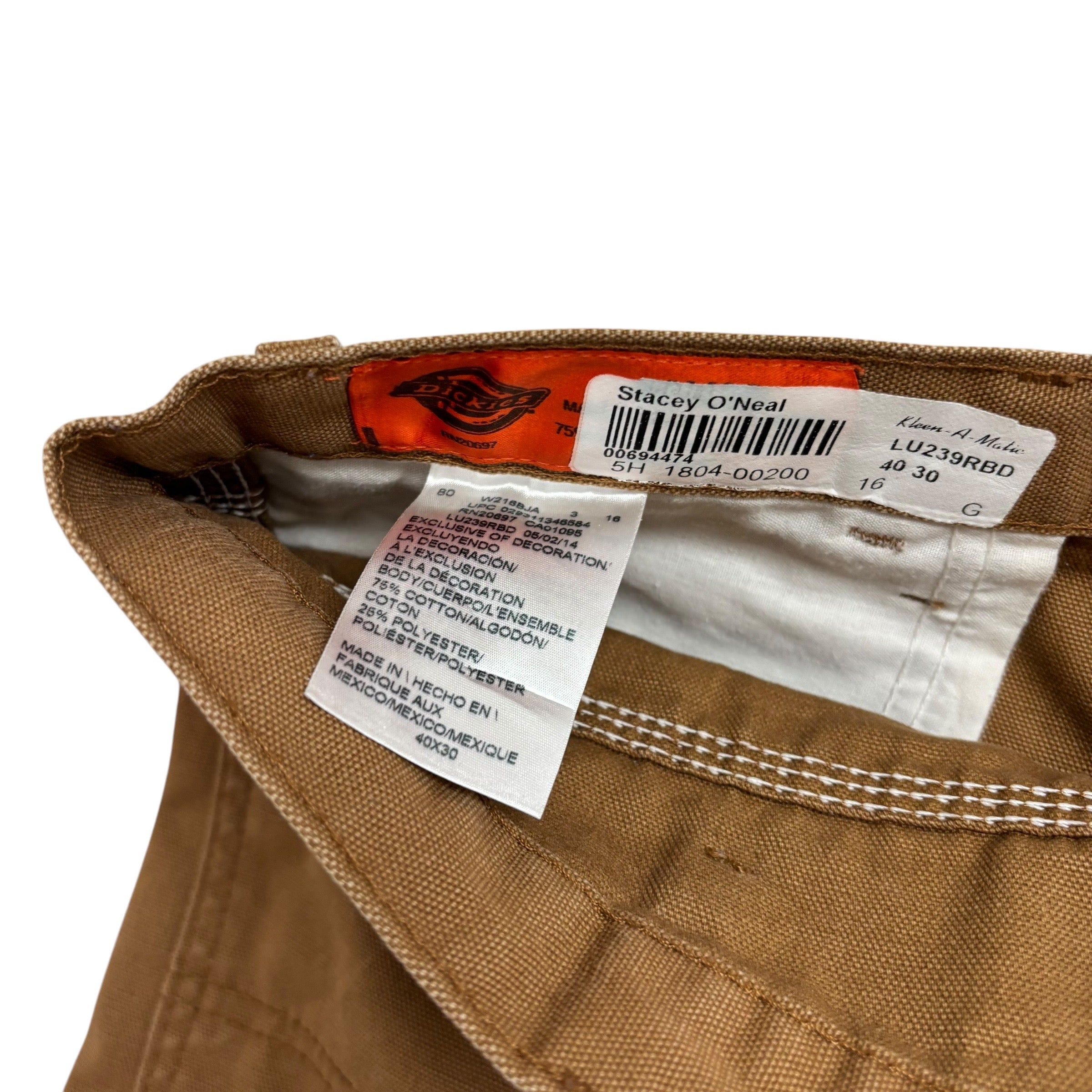 Dickies Carpenter Pants W40 L30 Mens Tan Relaxed Fit Trousers Jeans