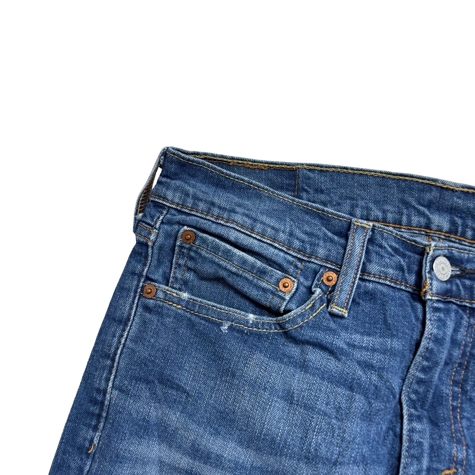 Levis 511 Jeans W31 L32 Mens Mid Blue Slim Fit Stretch Denim (E)