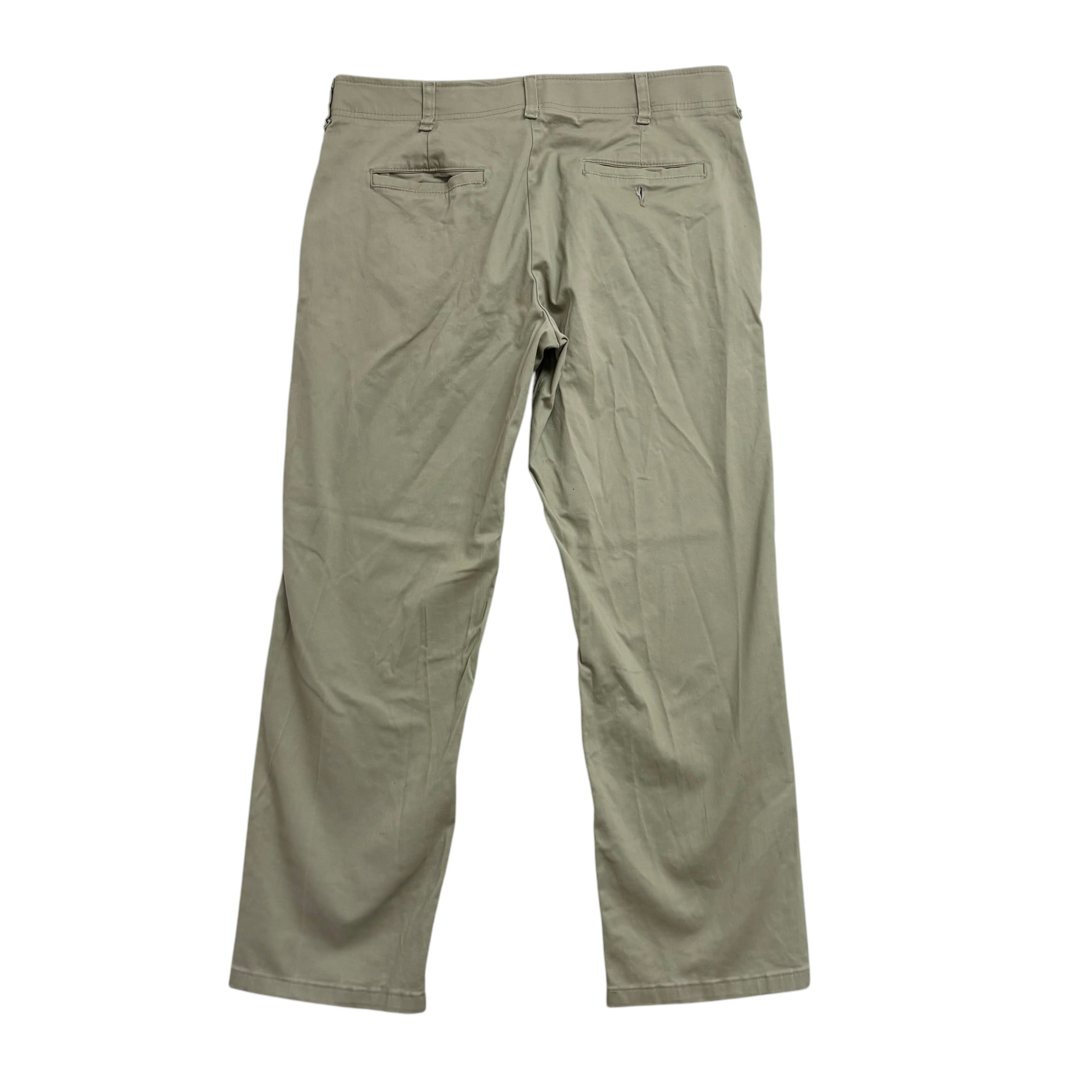 Lee Trousers W34 L29 Mens Beige Regular Straight Fit Stretch Pants (E)