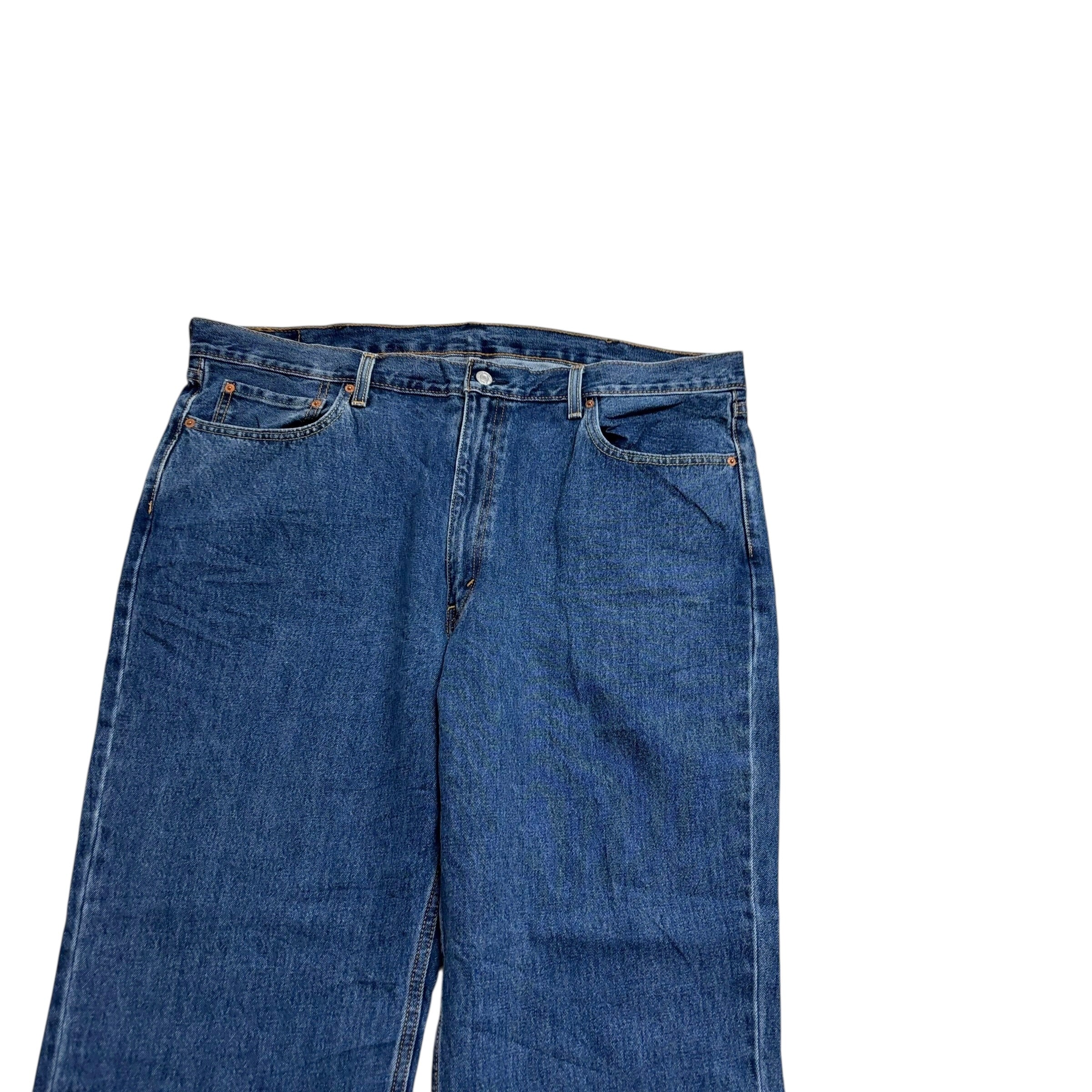 Levis 550 Jeans W42 L30 Mens Mid Blue Baggy Relaxed Straight Fit Denim (E)