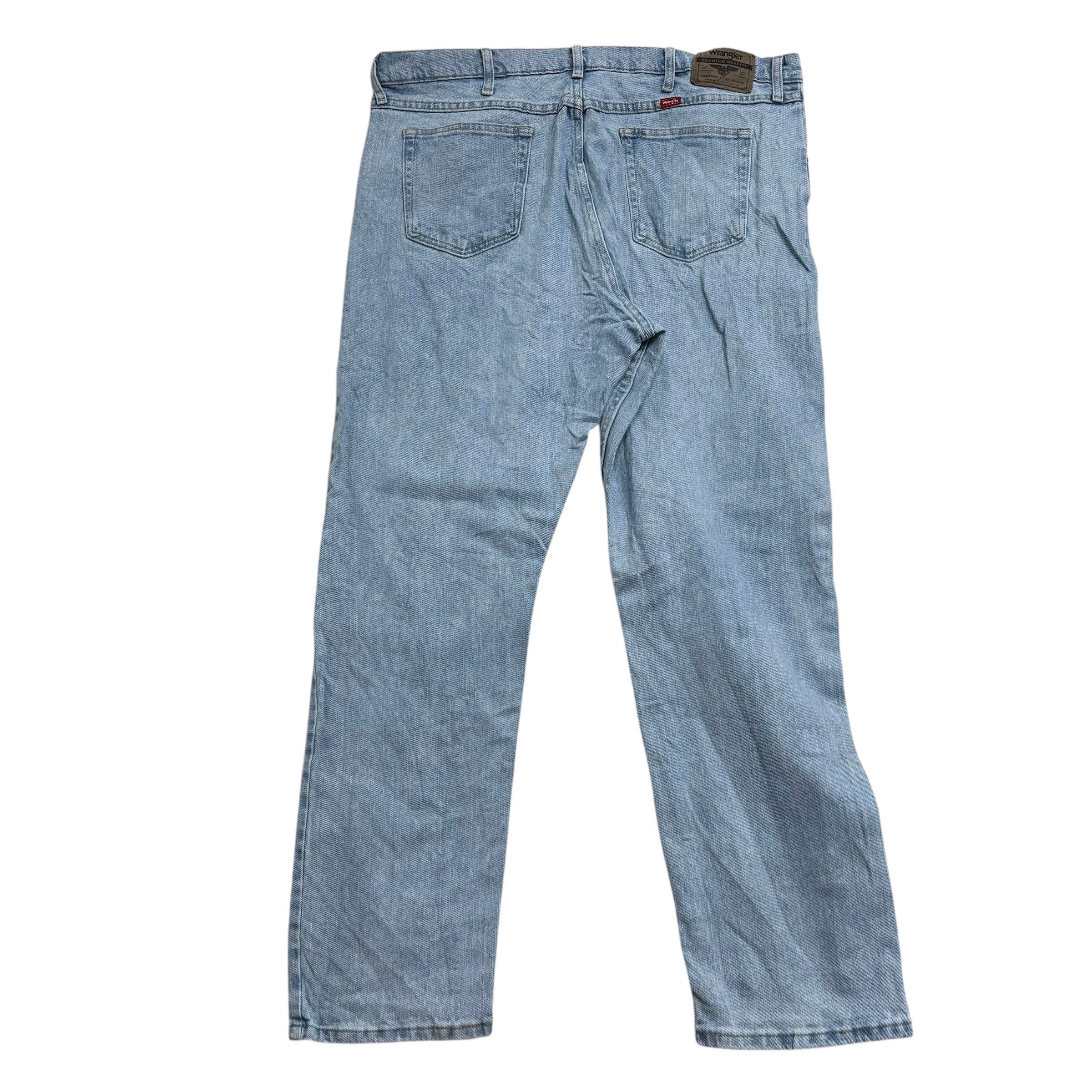 Wrangler Jeans W40 L32 Mens Light Blue Regular Straight Fit Stretch Denim (E)