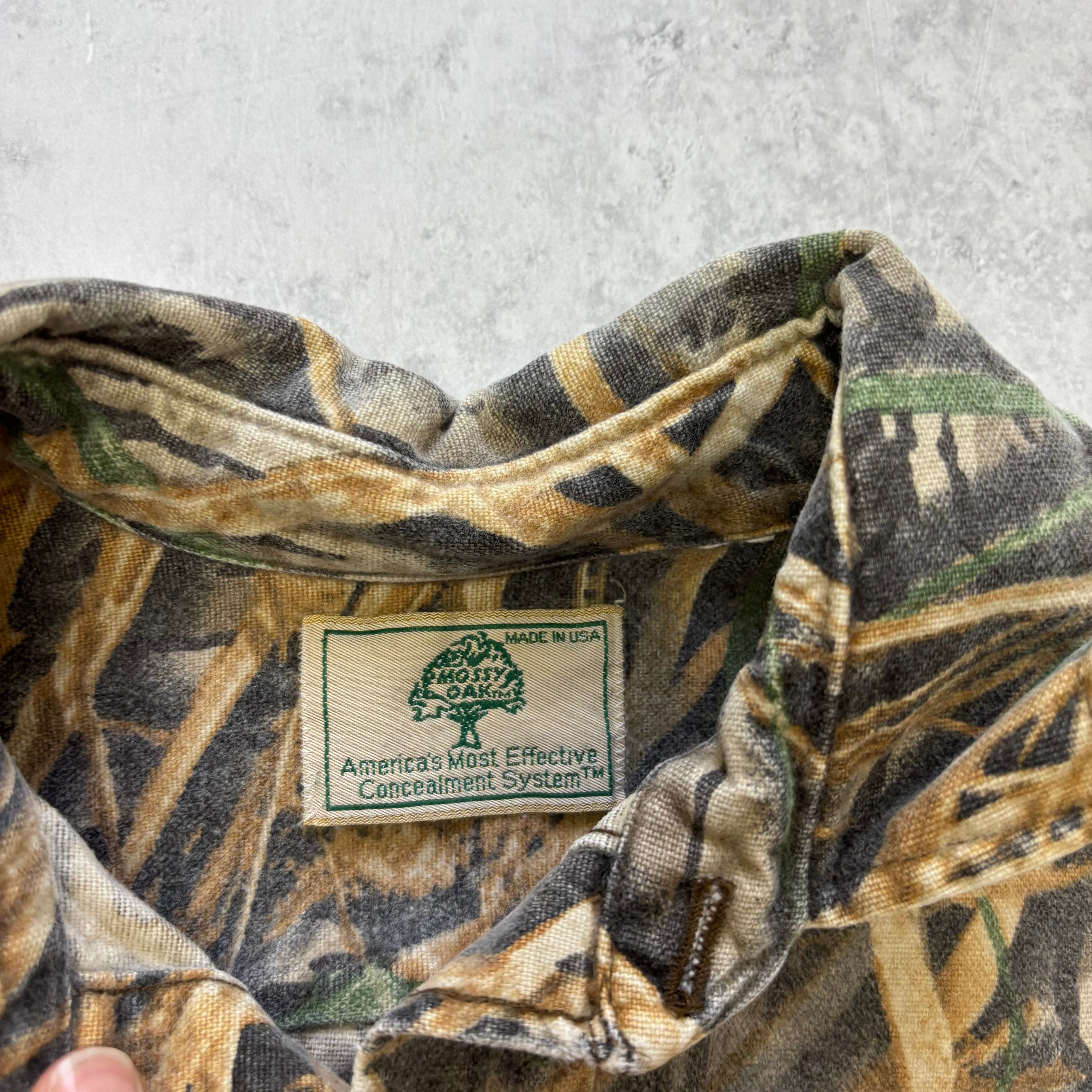 Vintage RealTree Shirt Mens Small Camo Hunting 90s USA Made Mossy Oak