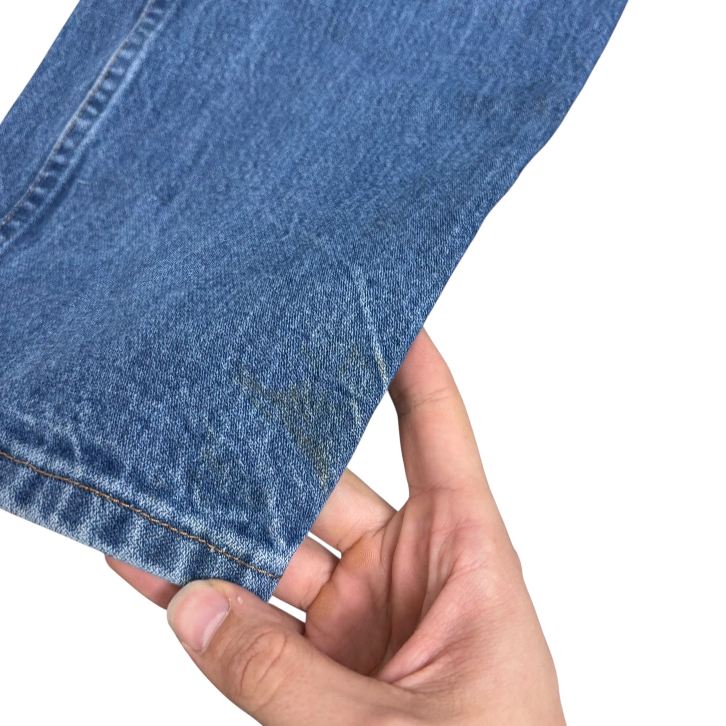 Wrangler Jeans Cowboy Cut W40 L33 Mens Mid Blue 13MWZ Original Fit Denim (F)