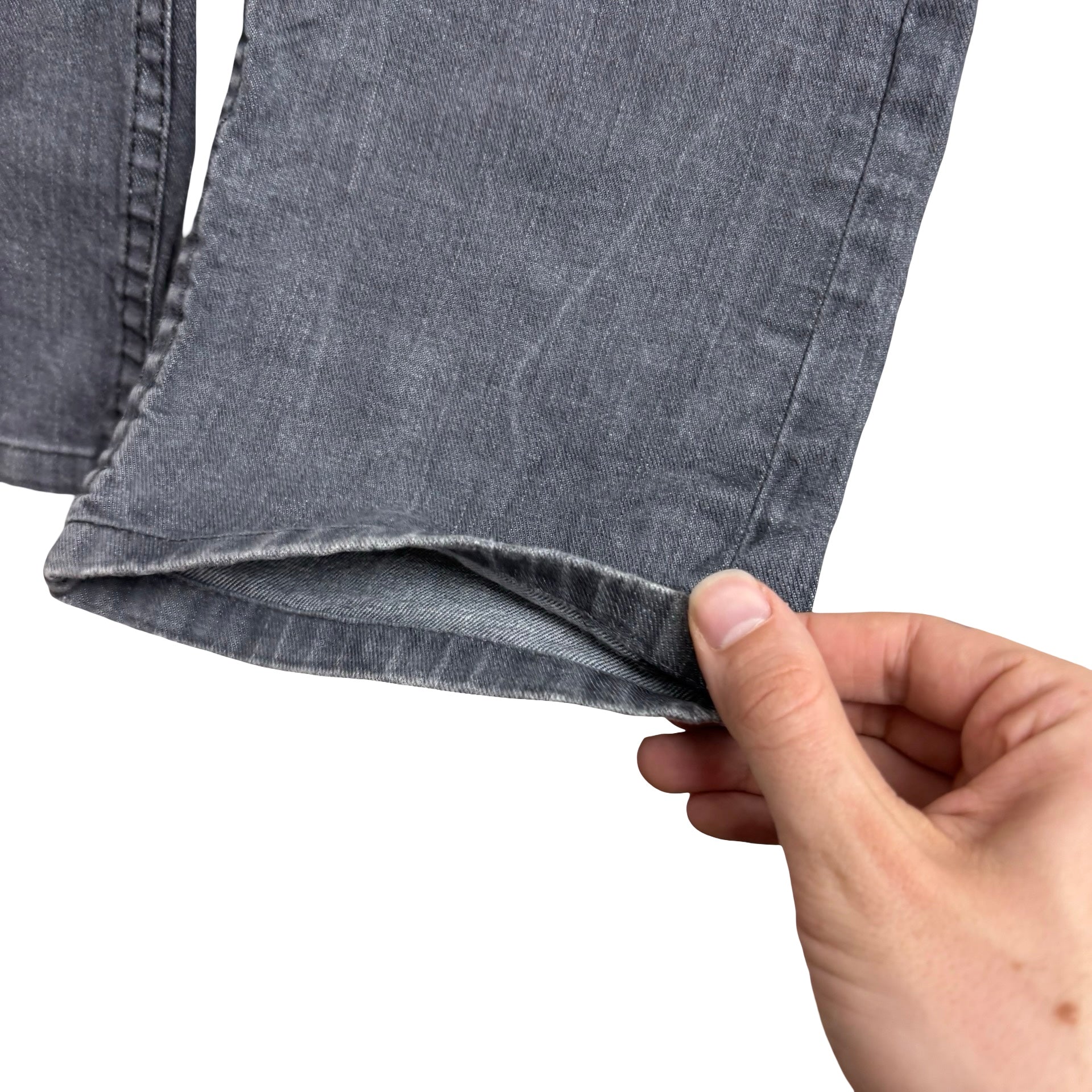 Levis 514 Jeans W32 L32 Mens Grey Regular Straight Fit Stretch Denim (E)