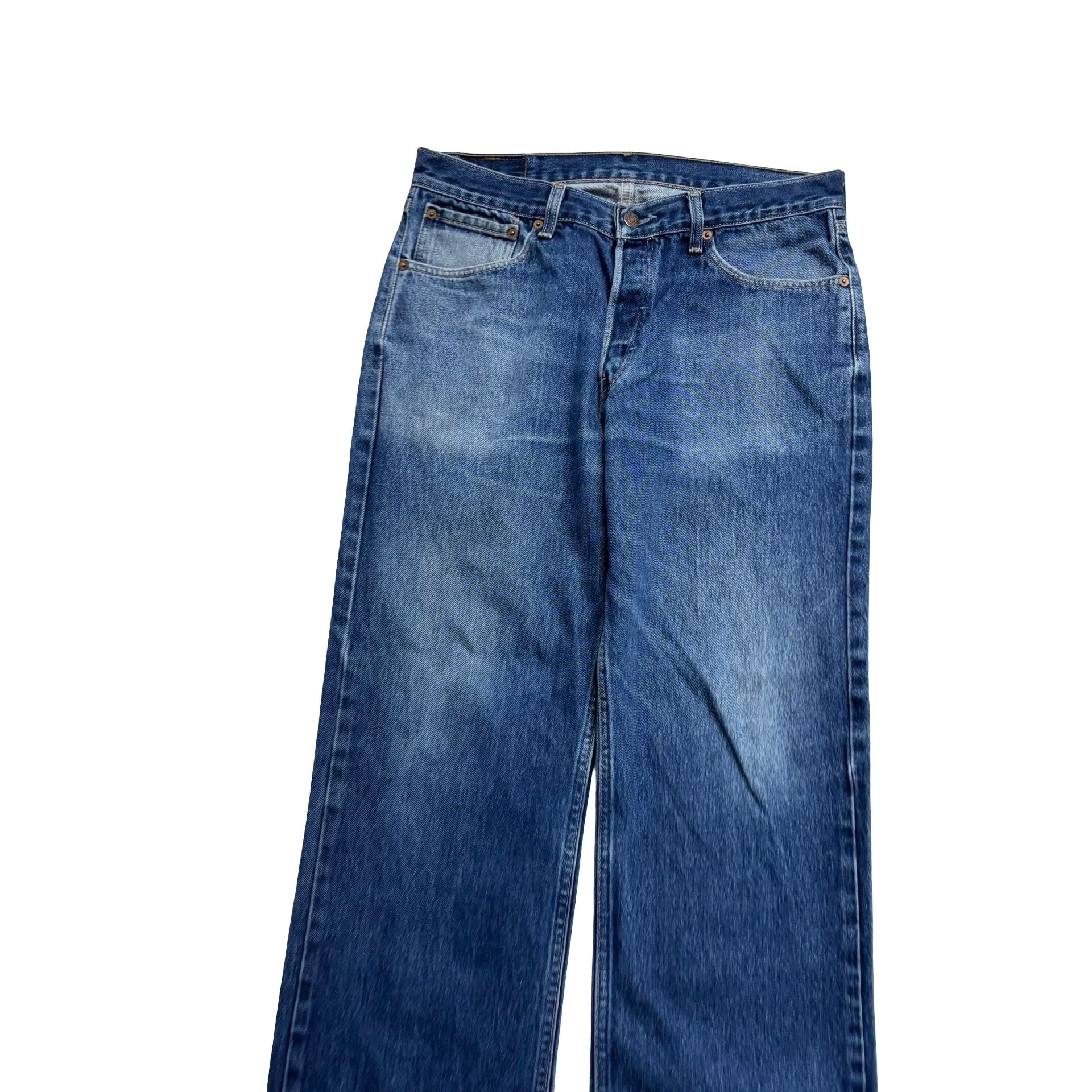 Levis 582 Jeans W32 L28 Mens Mid Blue Baggy Relaxed Straight Fit Vintage