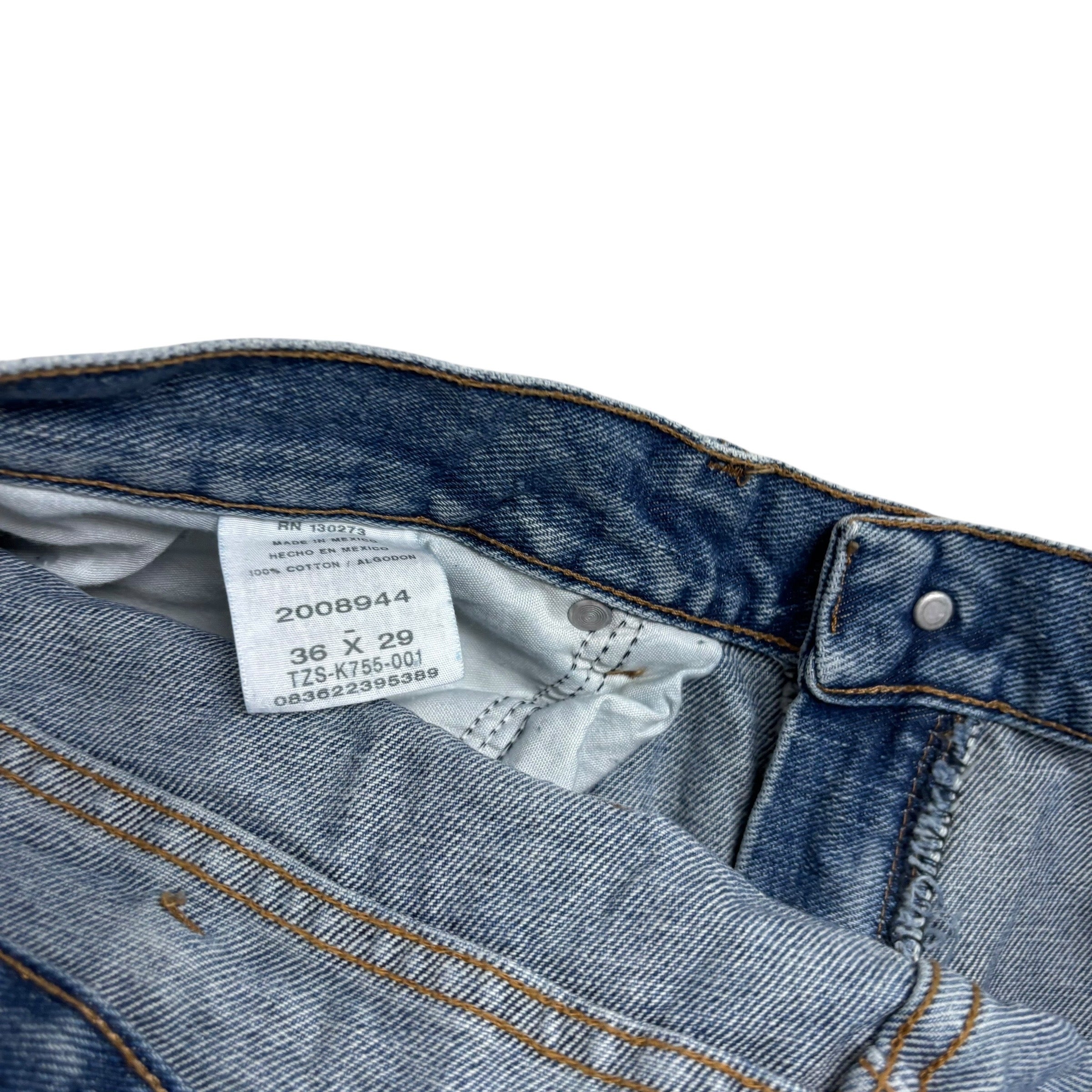 Lee Jeans W36 L29 Mens Regular Straight Fit Mid Blue Vintage Denim (E)