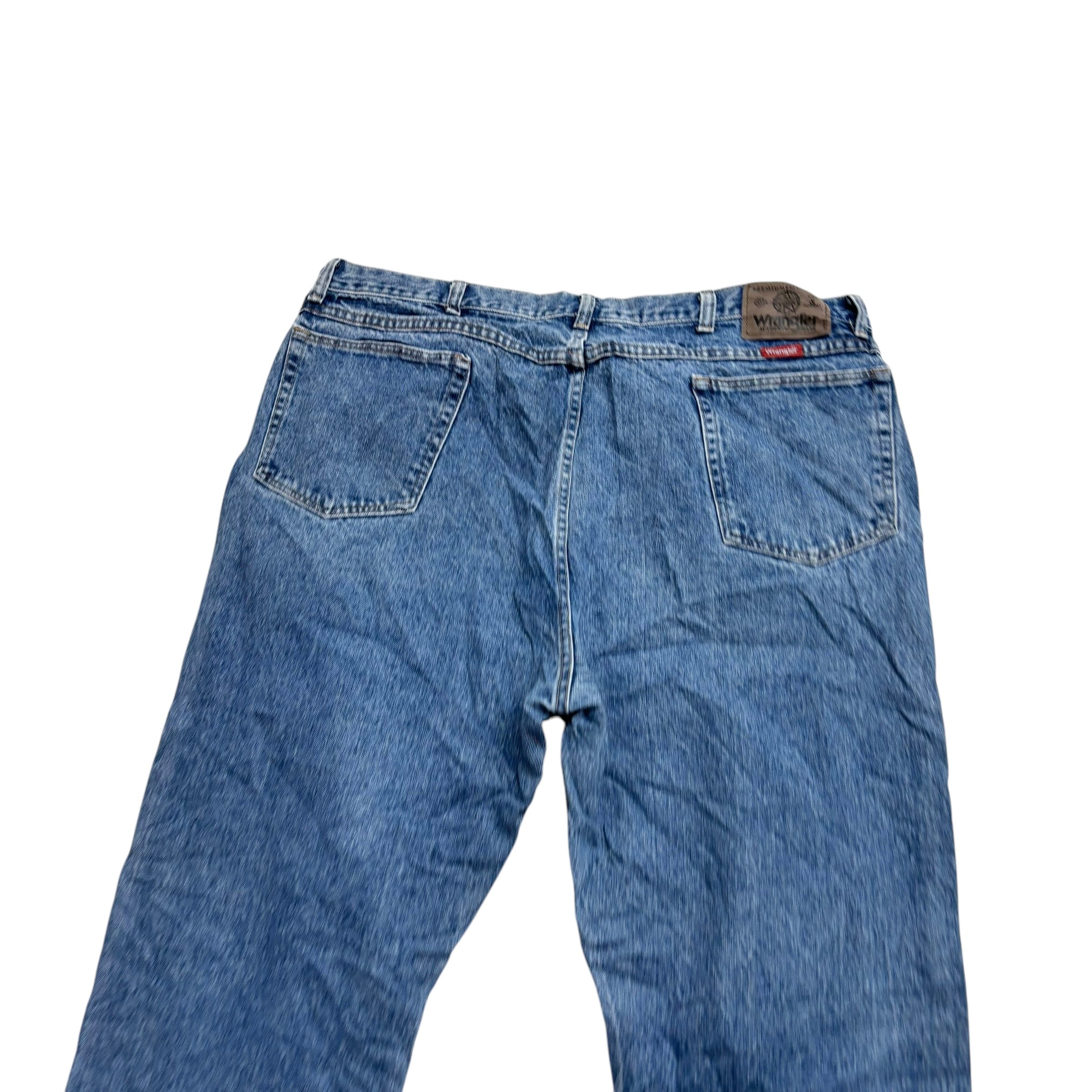 Wrangler Jeans W40 L30 Mens Mid Blue Regular Straight Fit Vintage Denim (E)