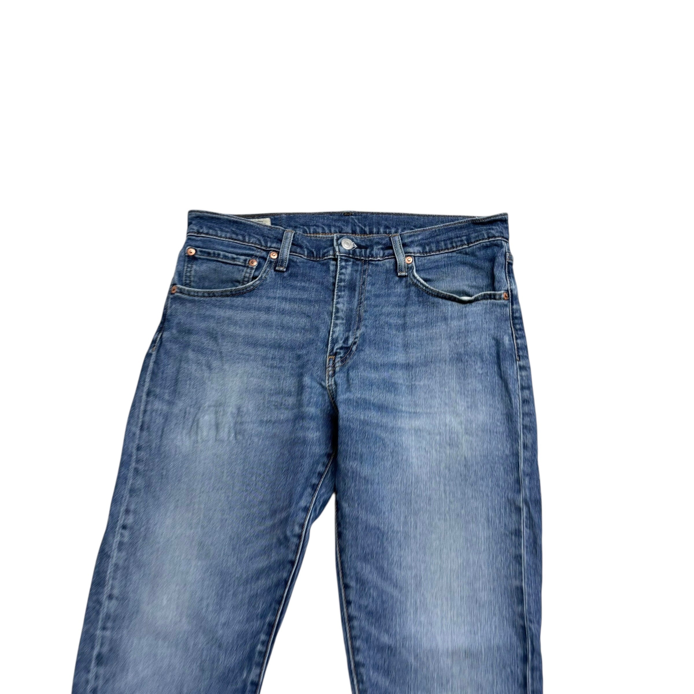 Levis 512 Jeans W33 L32 Mens Mid Blue Slim Tapered Fit Stretch Premium Denim