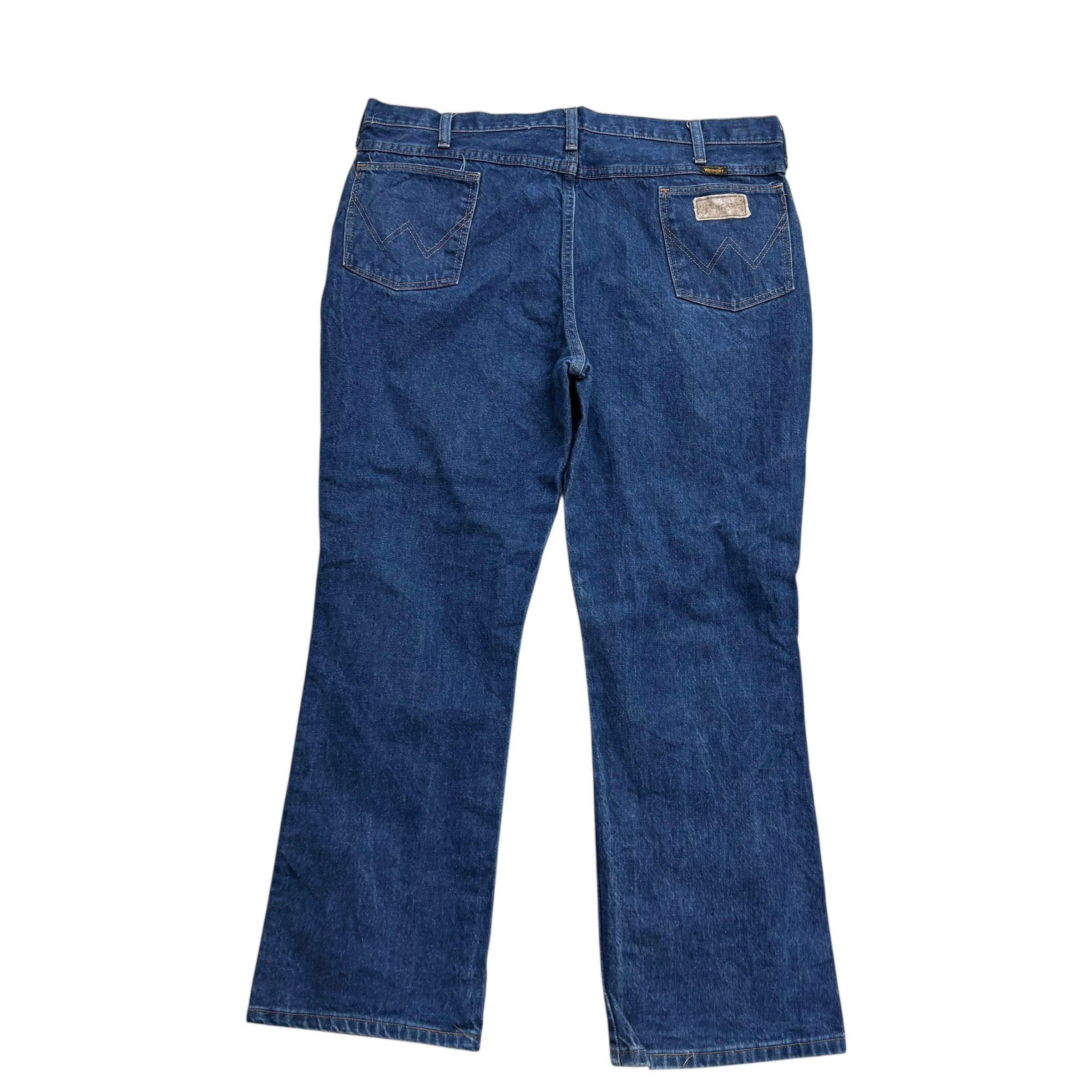 Wrangler Jeans Cowboy Cut W38 L30 Mens Dark Blue 945 Bootcut Fit Denim