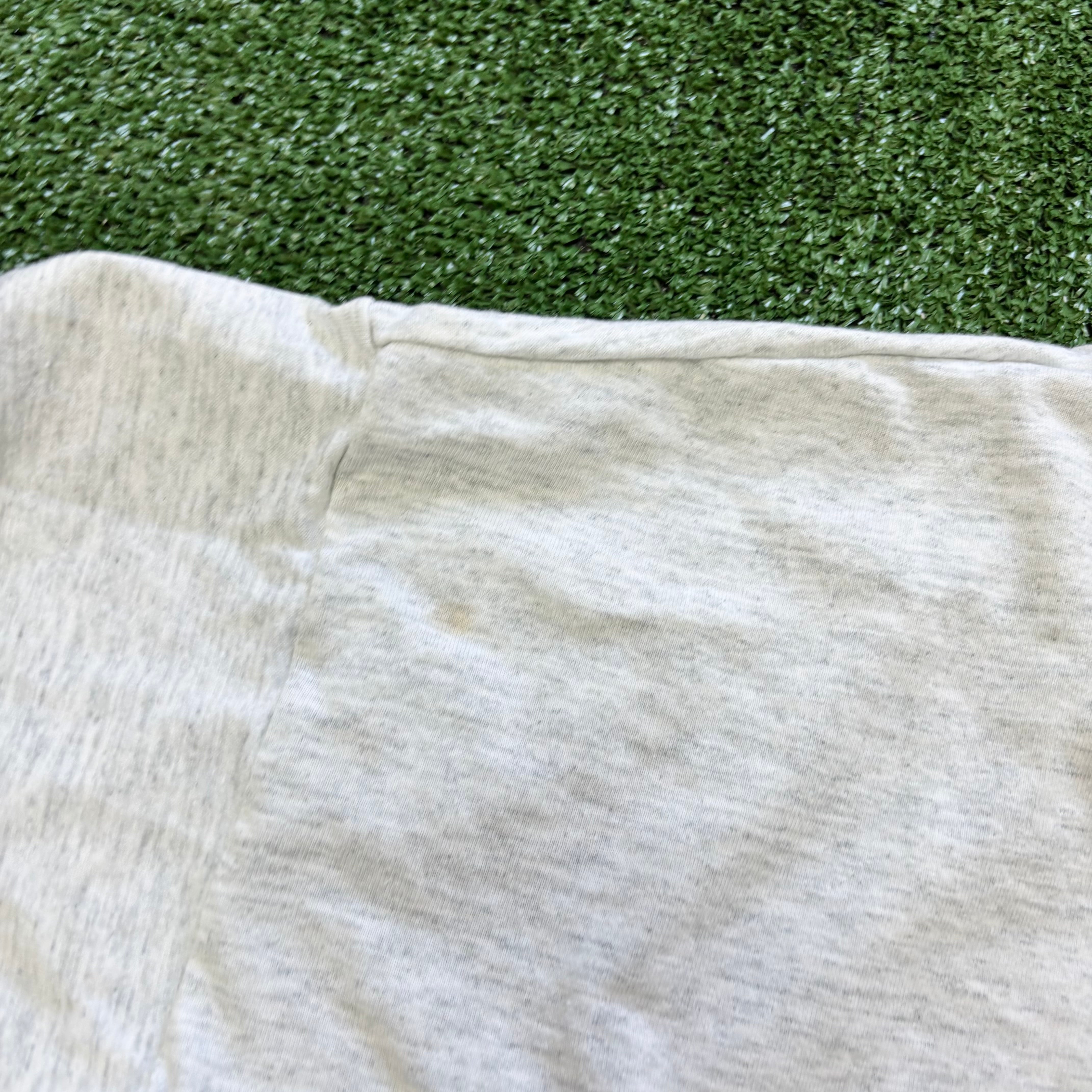 Vintage T Shirt Mens Large Grey Single Stitch Graphic Print 90s USA