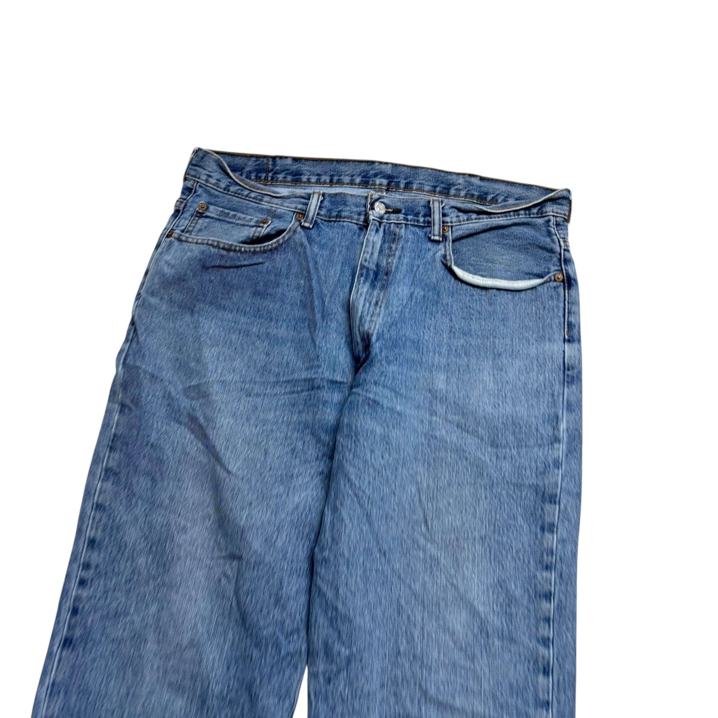 Levis 550 Jeans W38 L30 Mens Light Blue Baggy Relaxed Straight Fit Denim