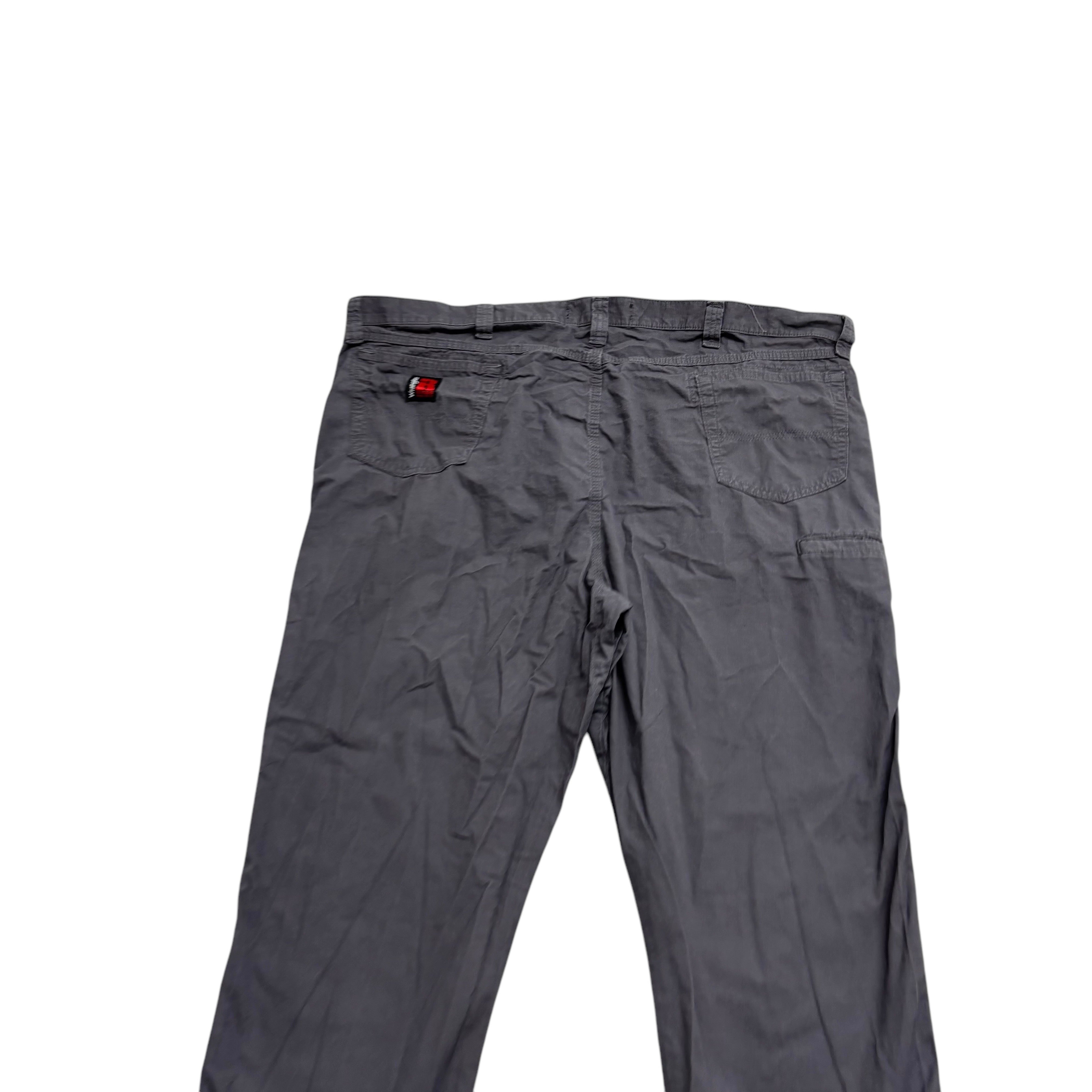 Wrangler Carpenter Pants W46 L32 Mens Grey Relaxed Straight Fit Trousers (E)