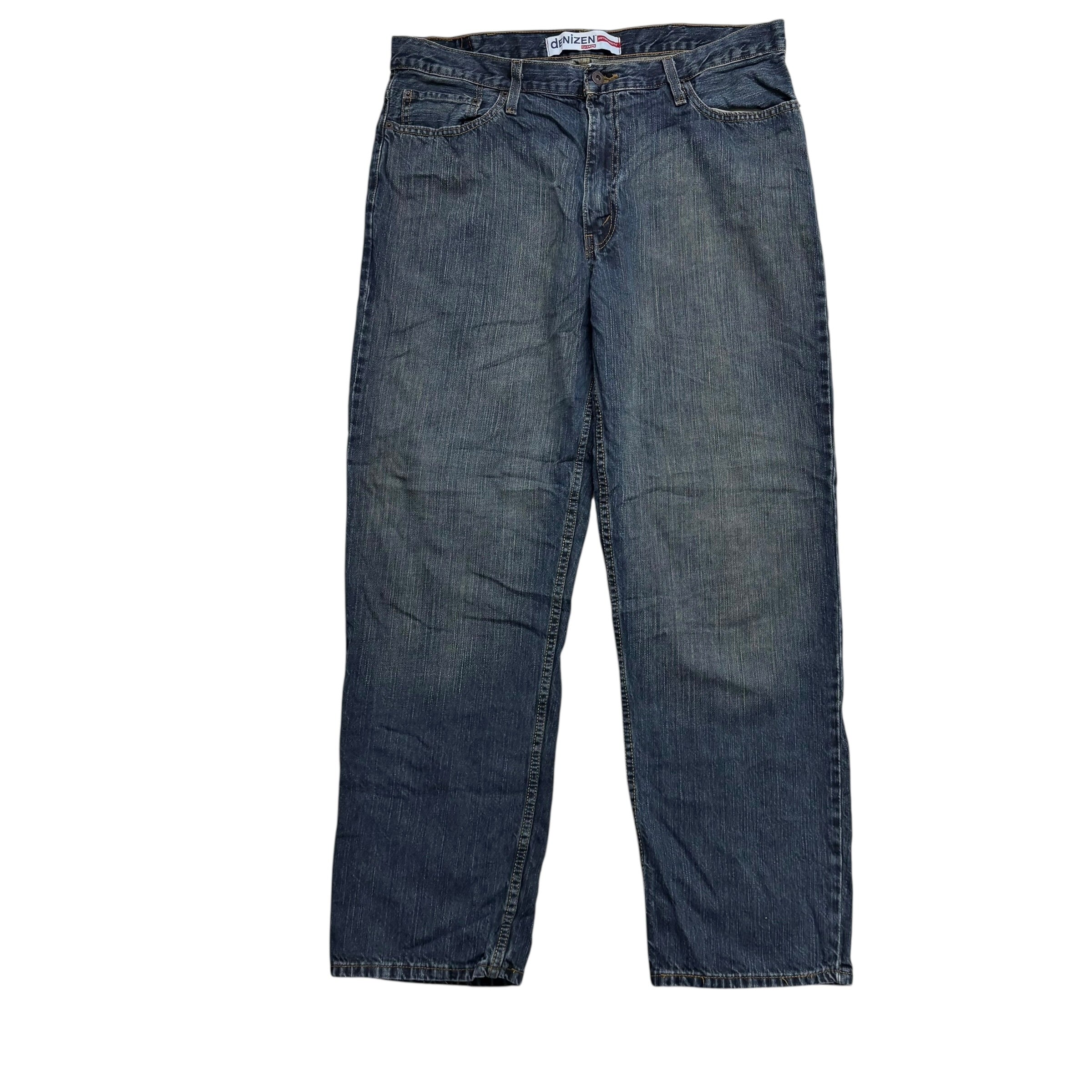 Levis Denizen Jeans W38 L32 Mens Dark Blue Relaxed Baggy Fit Vintage Denim (E)