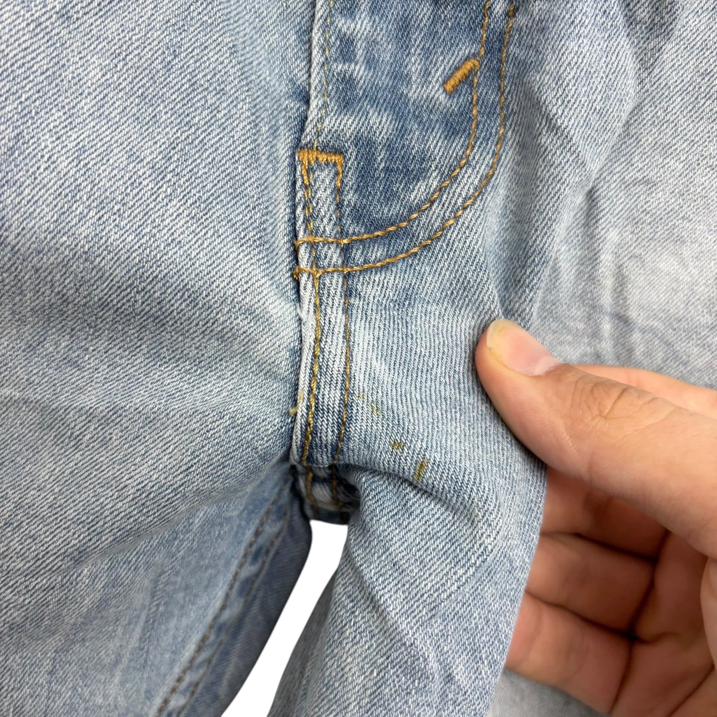 Levis 511 Jeans W36 L30 Mens Light Blue Slim Fit Stretch Denim (F)