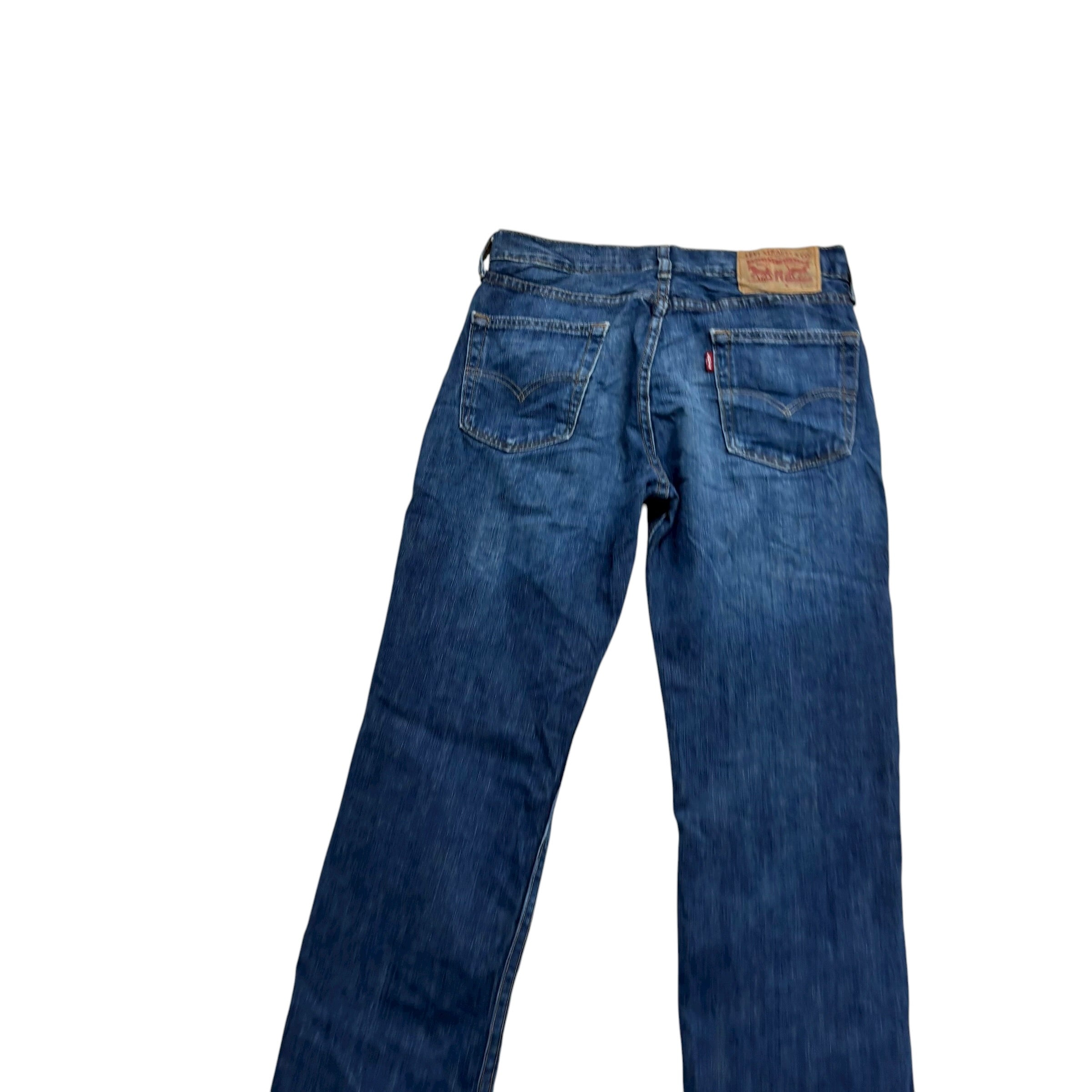 Levis 514 Jeans W28 L32 Mens Mid Blue Regular Straight Fit Denim (E)