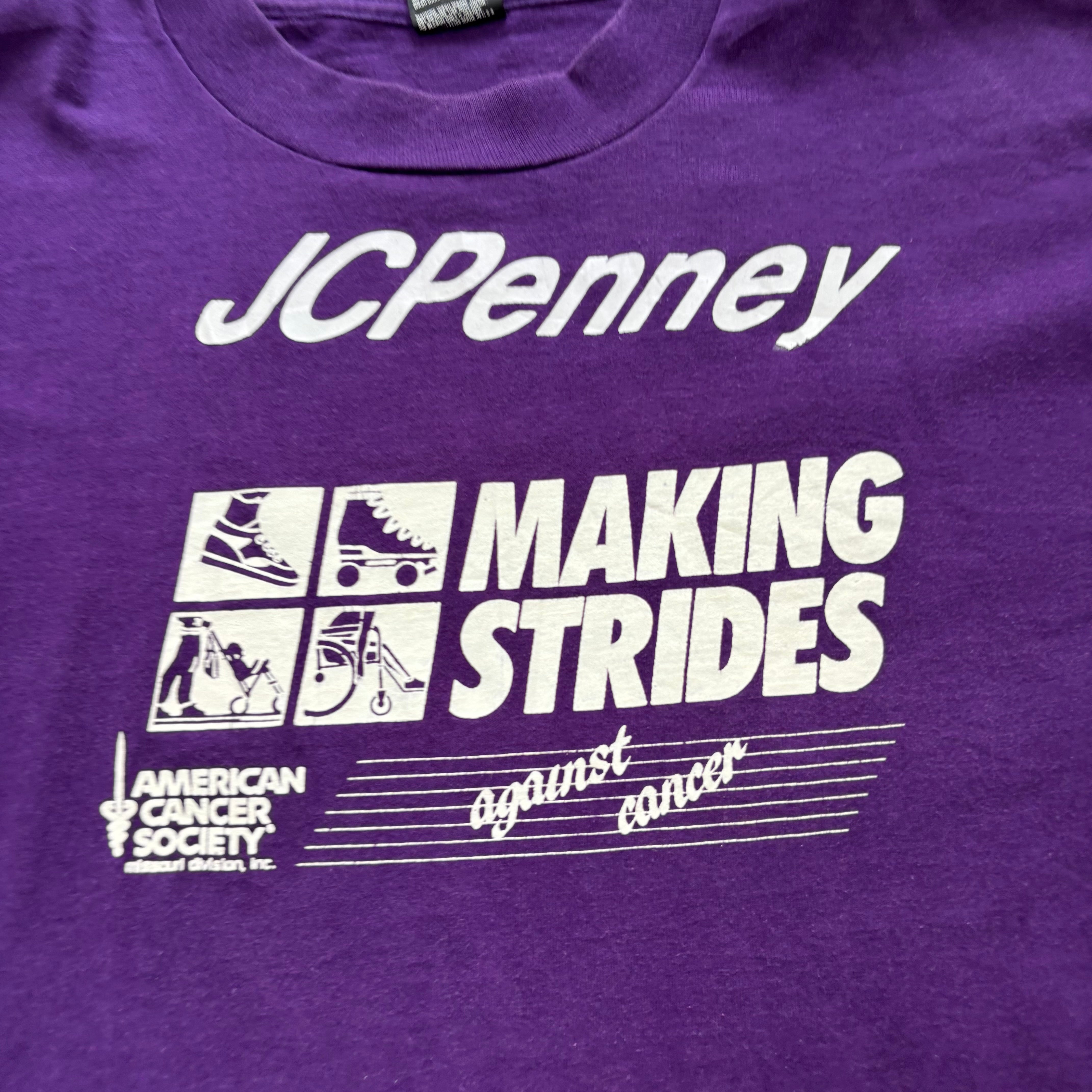 Vintage T Shirt Mens Large Purple Single Stitch Graphic Print 90s USA (E)