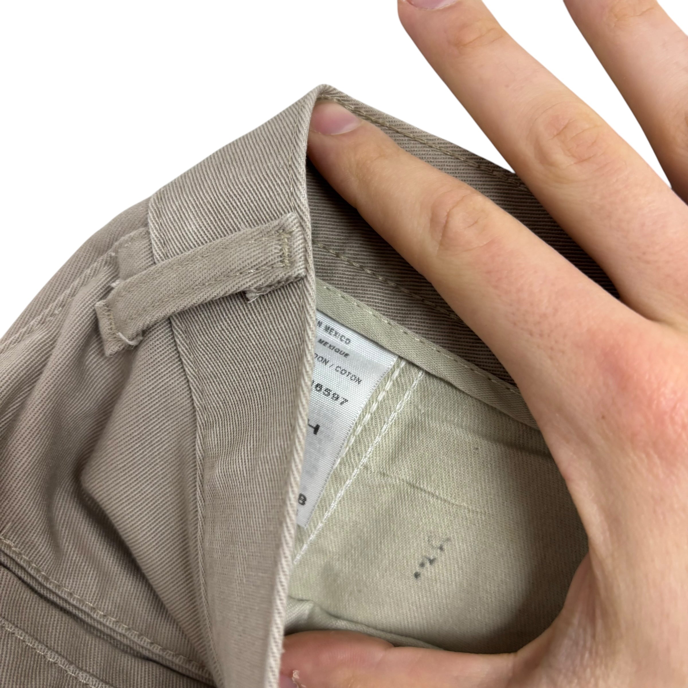 Wrangler Pleated Trousers W38 L30 Mens Beige Relaxed Straight Fit Pants (E)