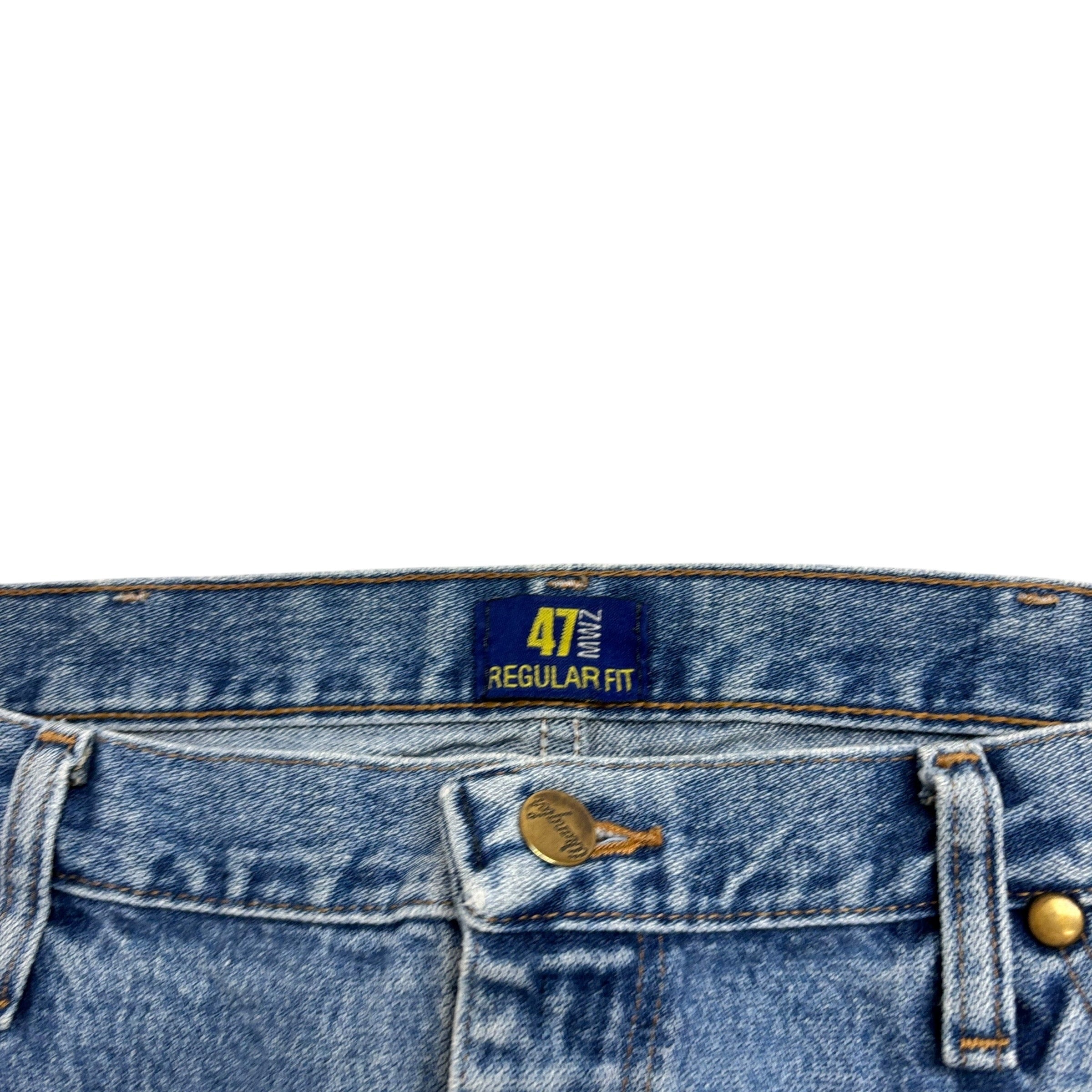 Wrangler Jeans Cowboy Cut W36 L29 Mens Light Blue 47MWZ Original Fit Denim (F)