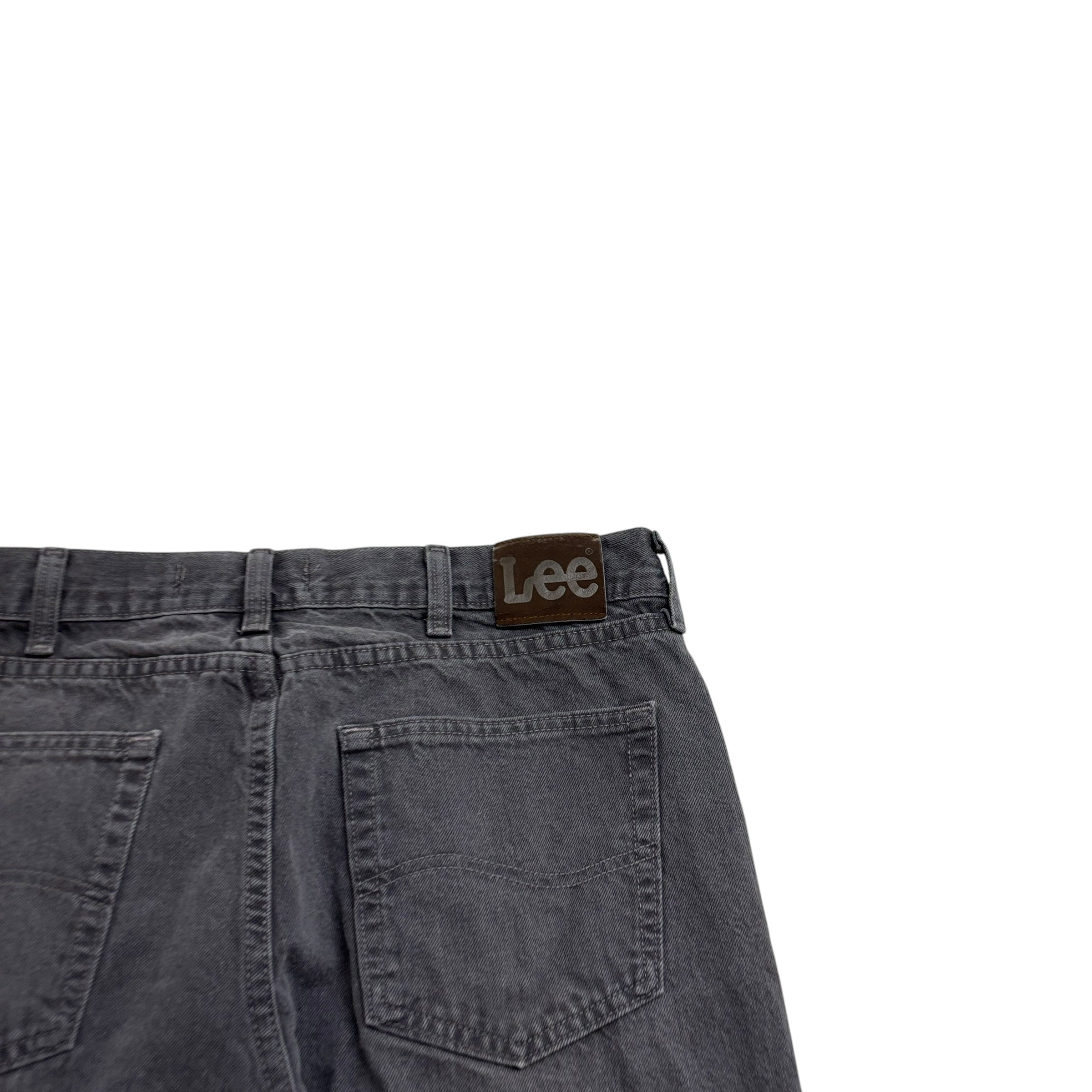 Lee Jeans W36 L30 Mens Grey Regular Straight Fit Vintage Denim (E)