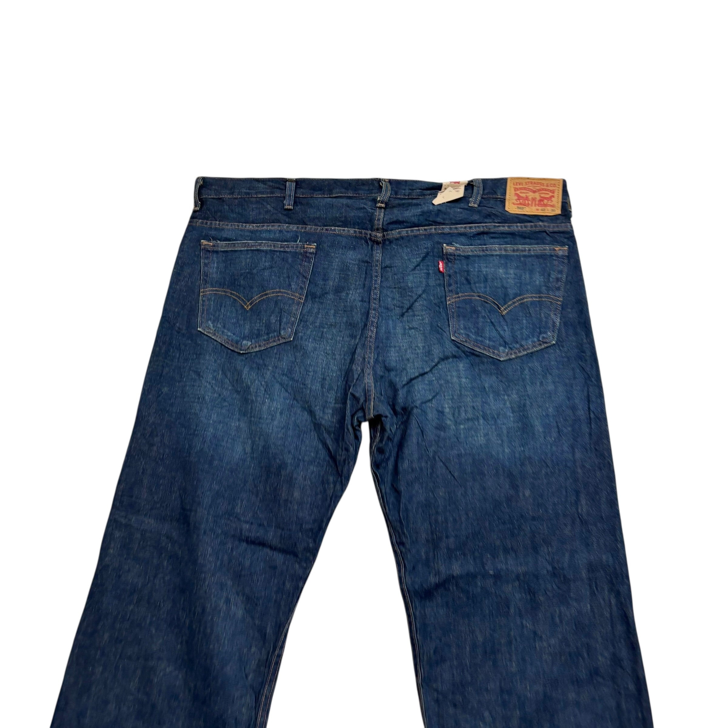 Levis 569 Jeans W44 L30 Mens Dark Blue Baggy Relaxed Straight Fit Denim (E)