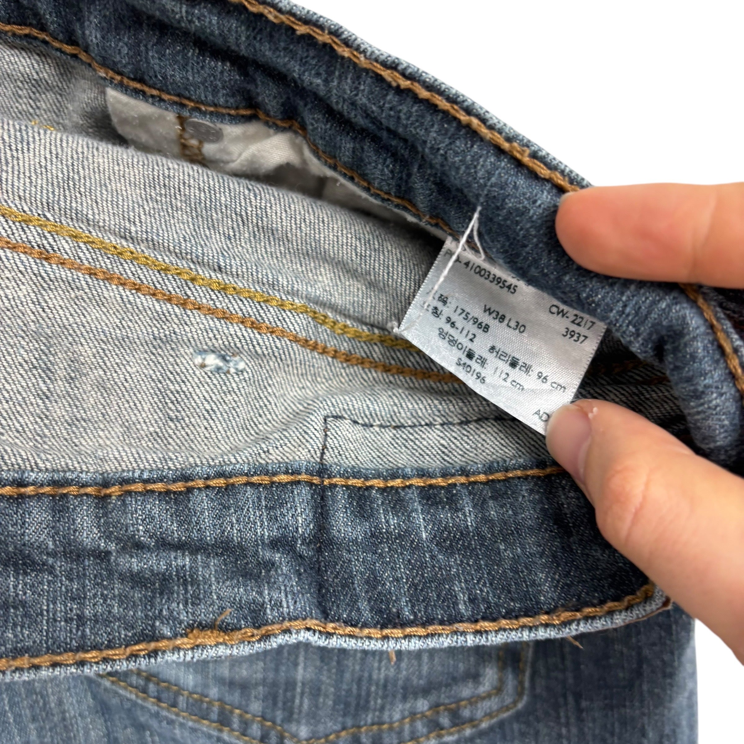 Levis Signature Jeans W36 L29 Mens Dark Blue Regular Straight Fit Stretch Denim