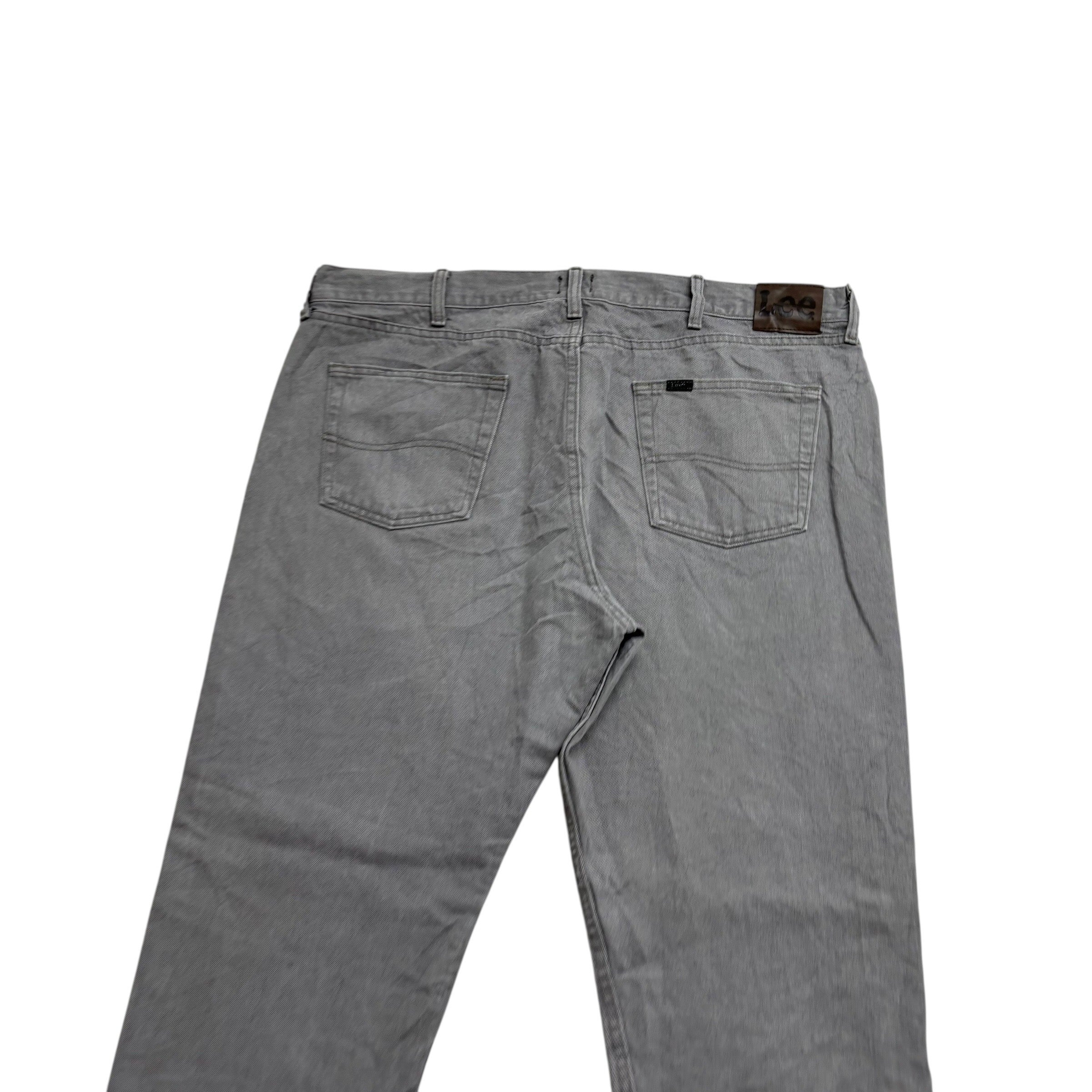 Lee Jeans W42 L30 Mens Grey Regular Straight Fit Denim (E)