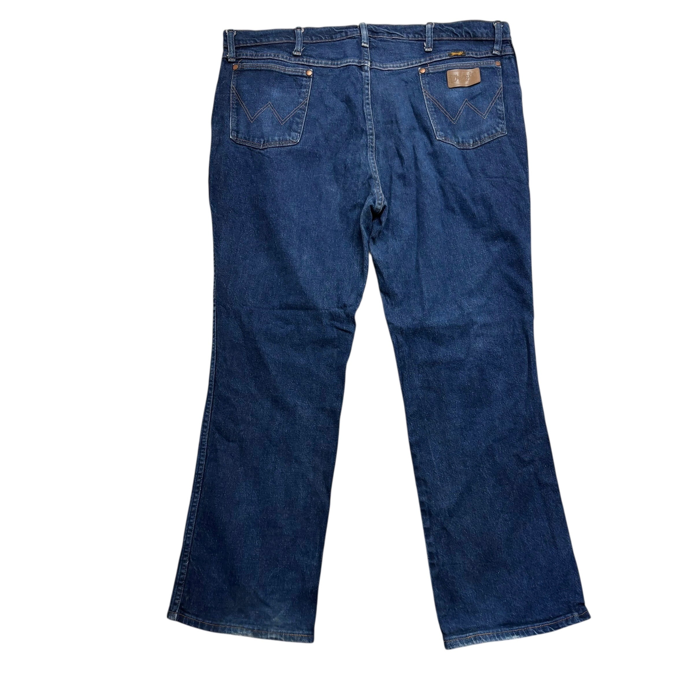 Wrangler Jeans Cowboy Cut W42 L31 Mens Dark Blue 947 Bootcut Fit Stretch