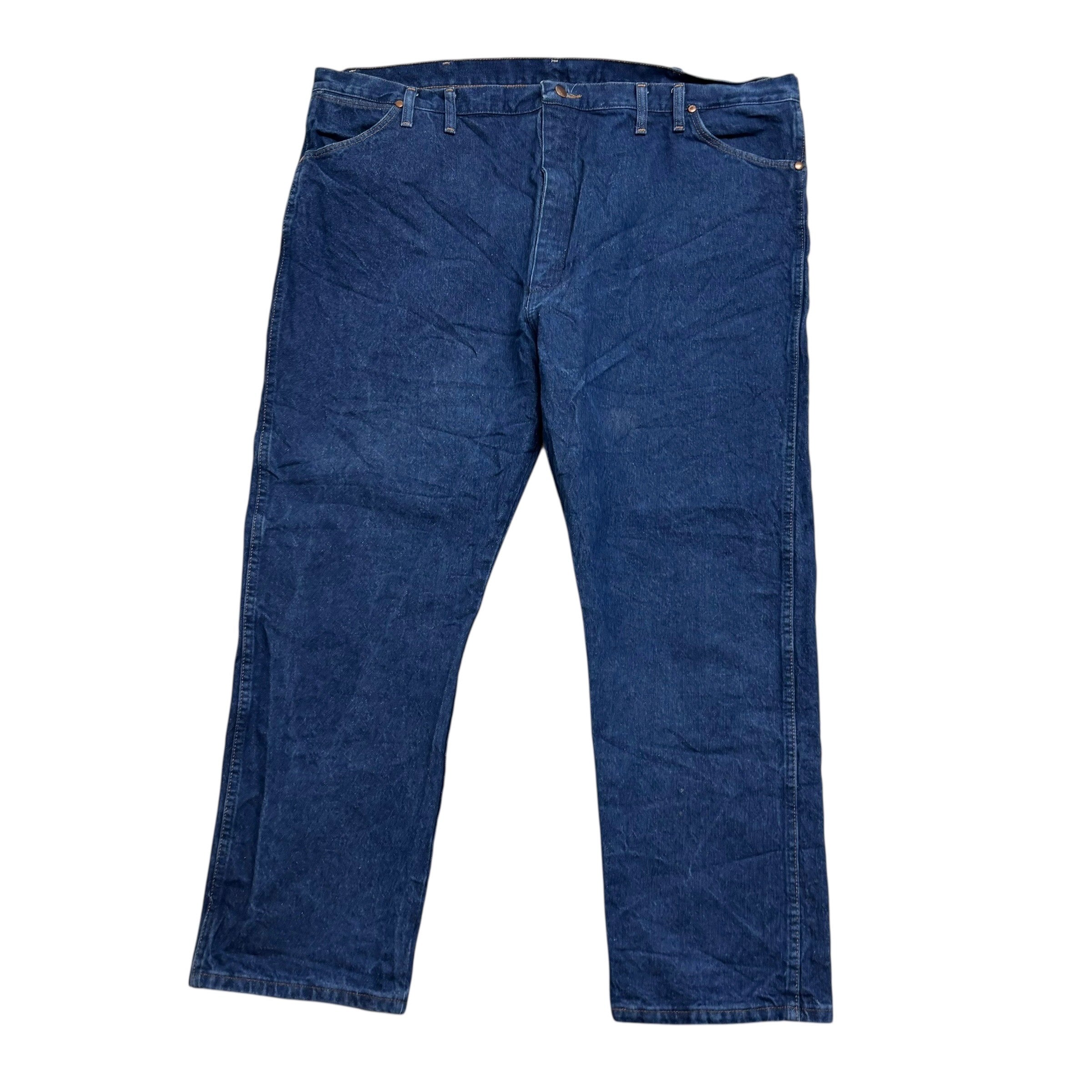 Wrangler Jeans Cowboy Cut W46 L30 Mens Dark Blue 13MWZ Original Fit Denim