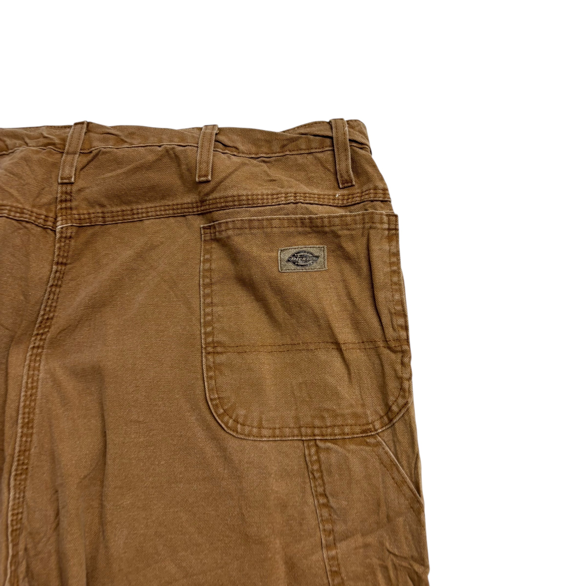 Dickies Carpenter Pants W42 L32 Mens Tan Regular Straight Fit Vintage Trousers