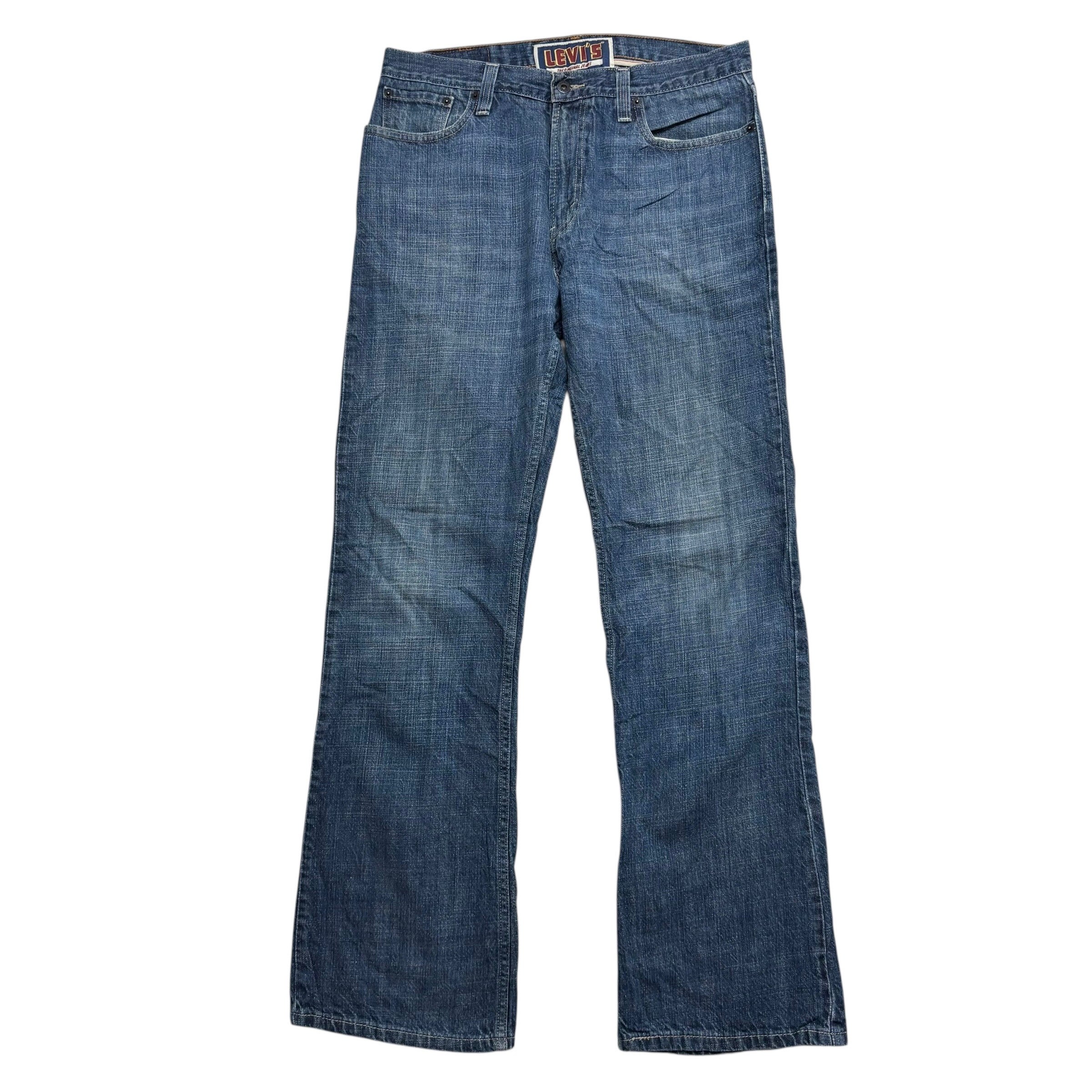 Levis 527 Jeans W36 L34 Mens Mid Blue Regular Bootcut Fit Vintage Denim (E)