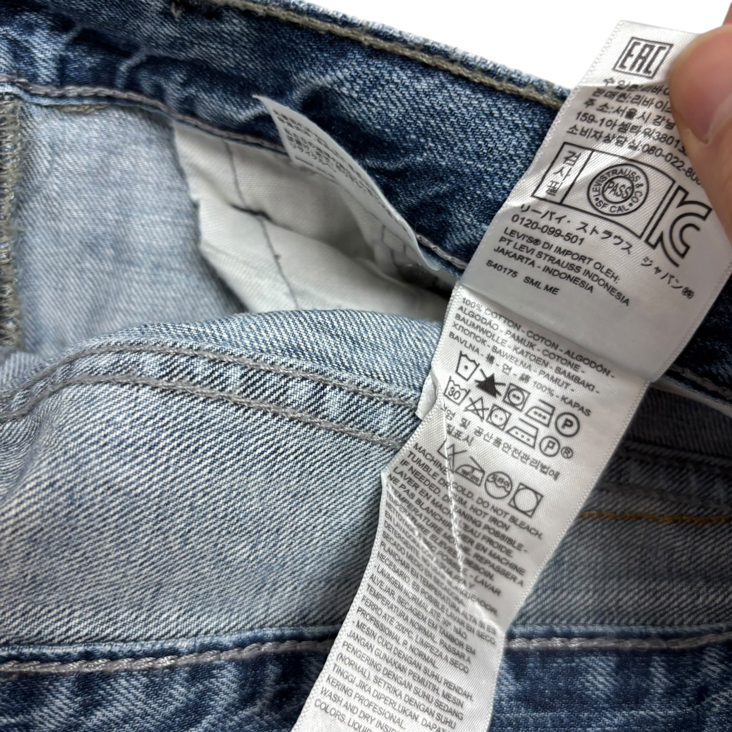 Levis 514 Jeans W36 L32 Mens Mid Blue Regular Straight Fit Denim