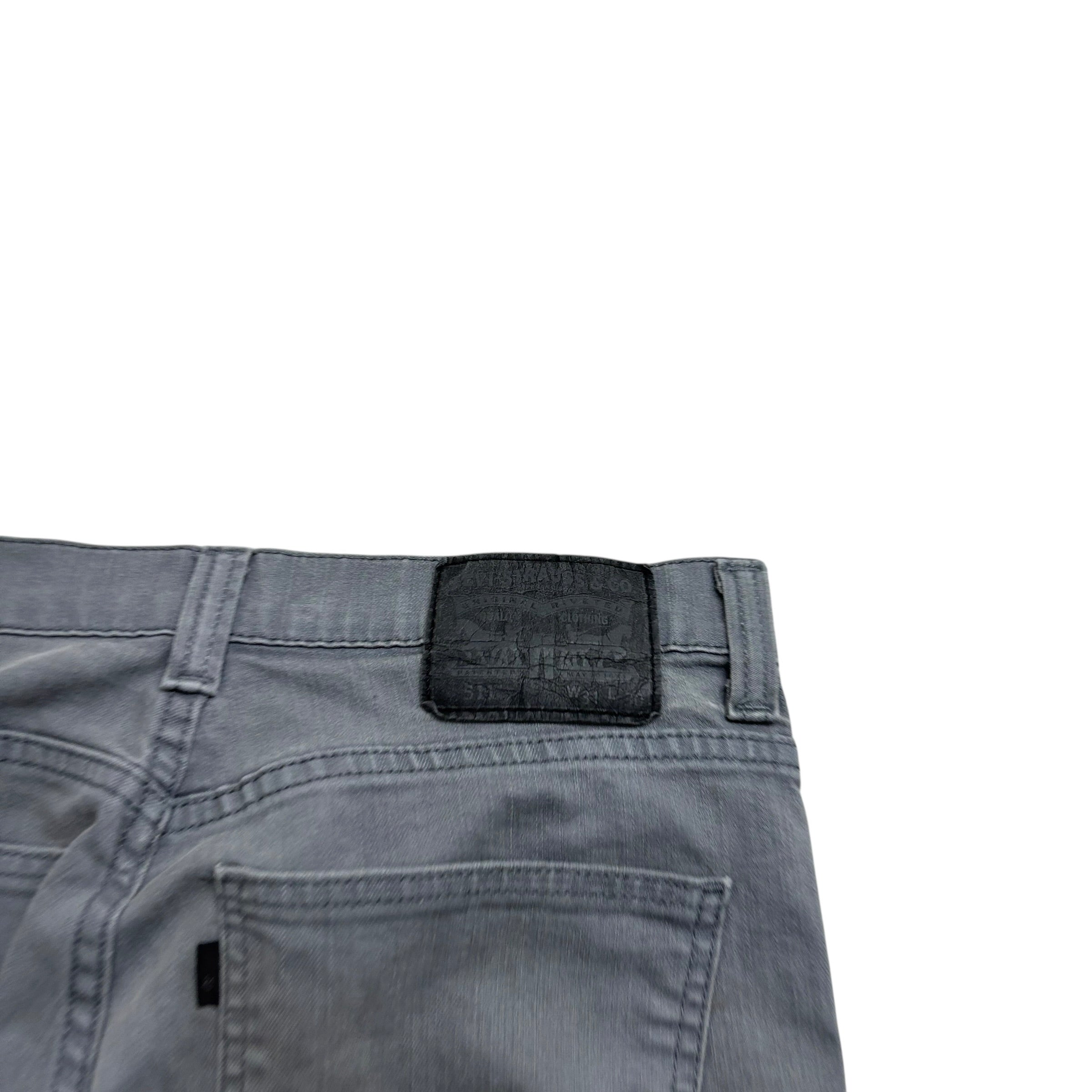 Levis 511 Jeans W31 L29 Mens Grey Slim Fit Stretch Denim