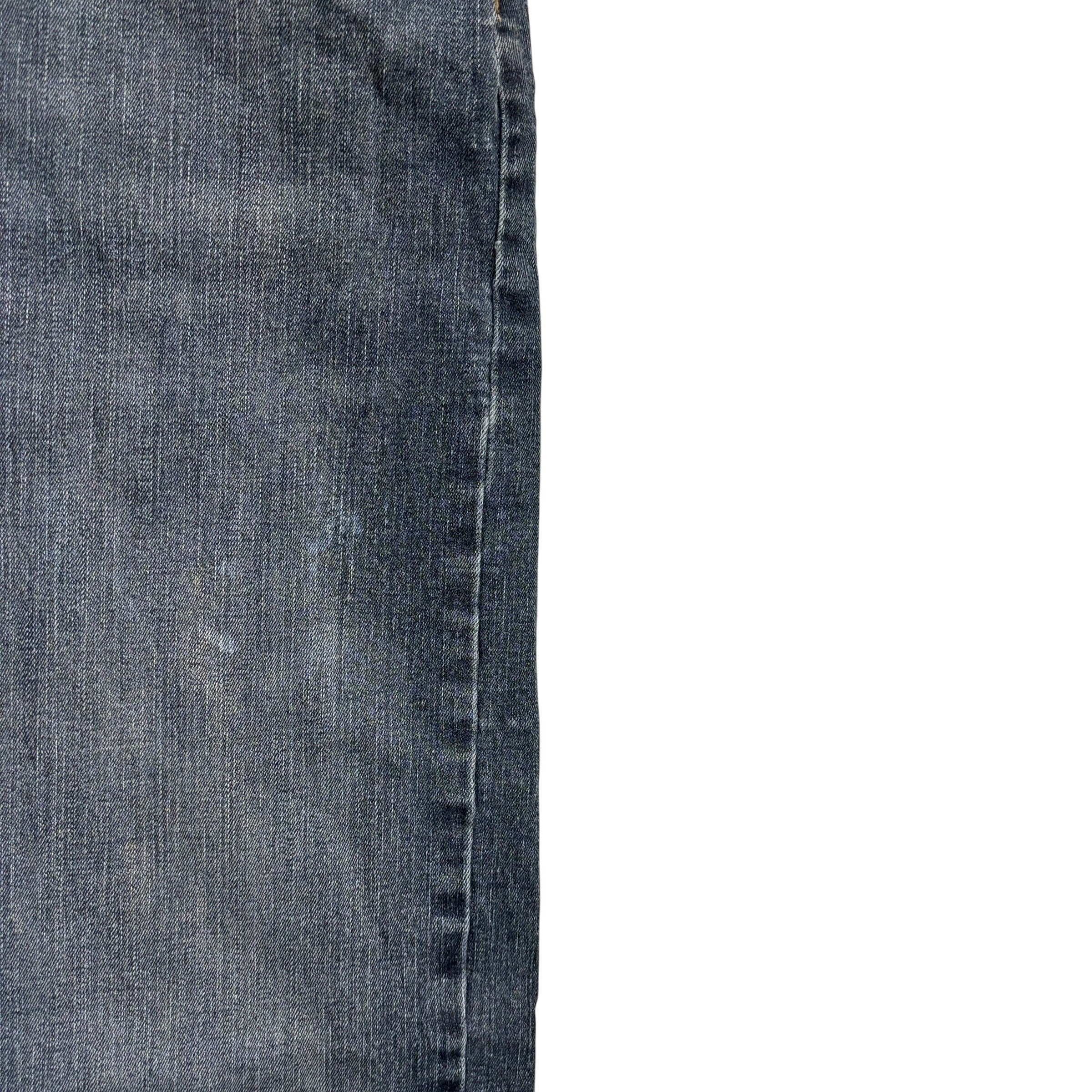 Wrangler Jeans W38 L30 Mens Dark Blue Slim Straight Fit Stretch Denim (F)