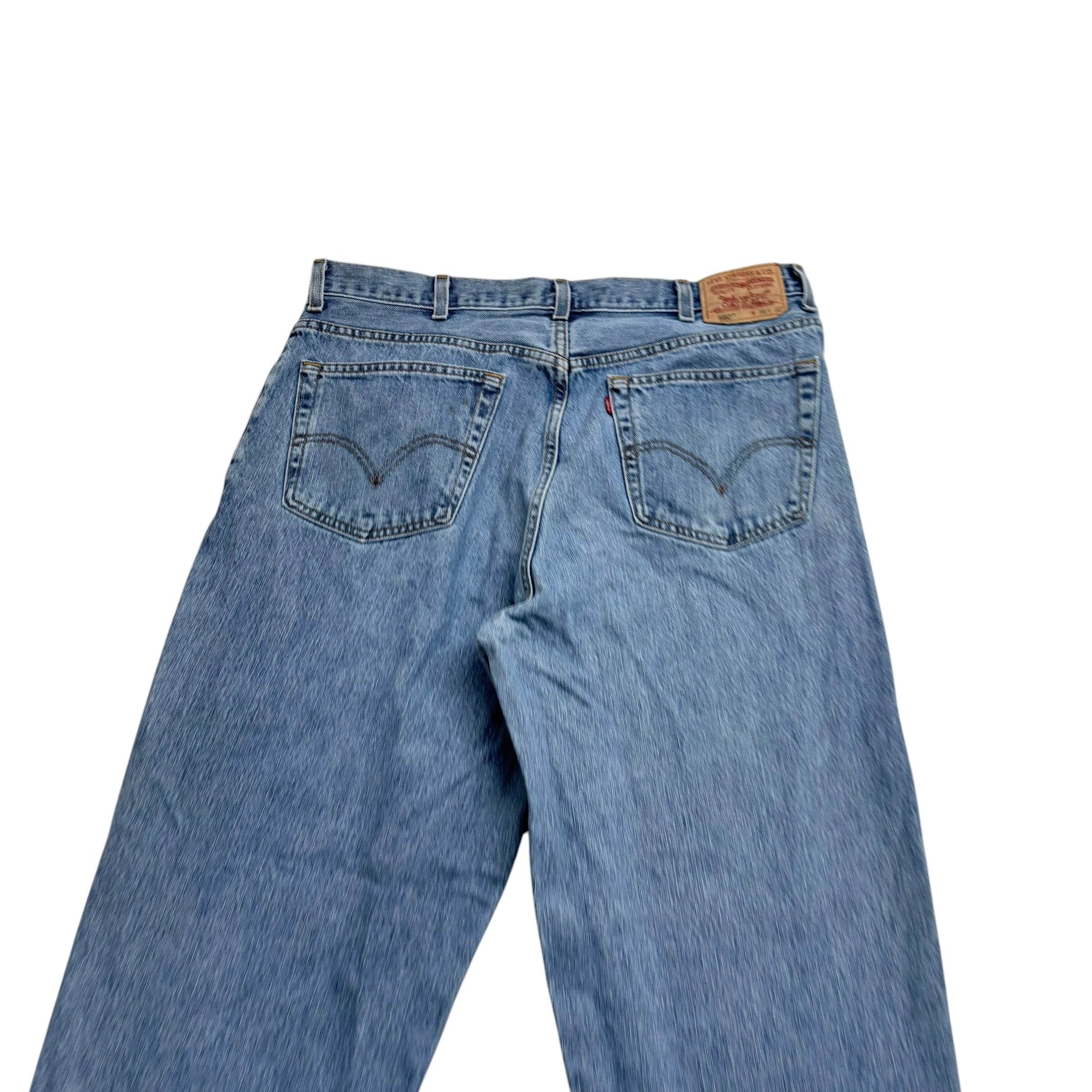 Levis 560 Jeans W38 L32 Mens Light Blue Baggy Relaxed Comfort Fit Vintage Denim