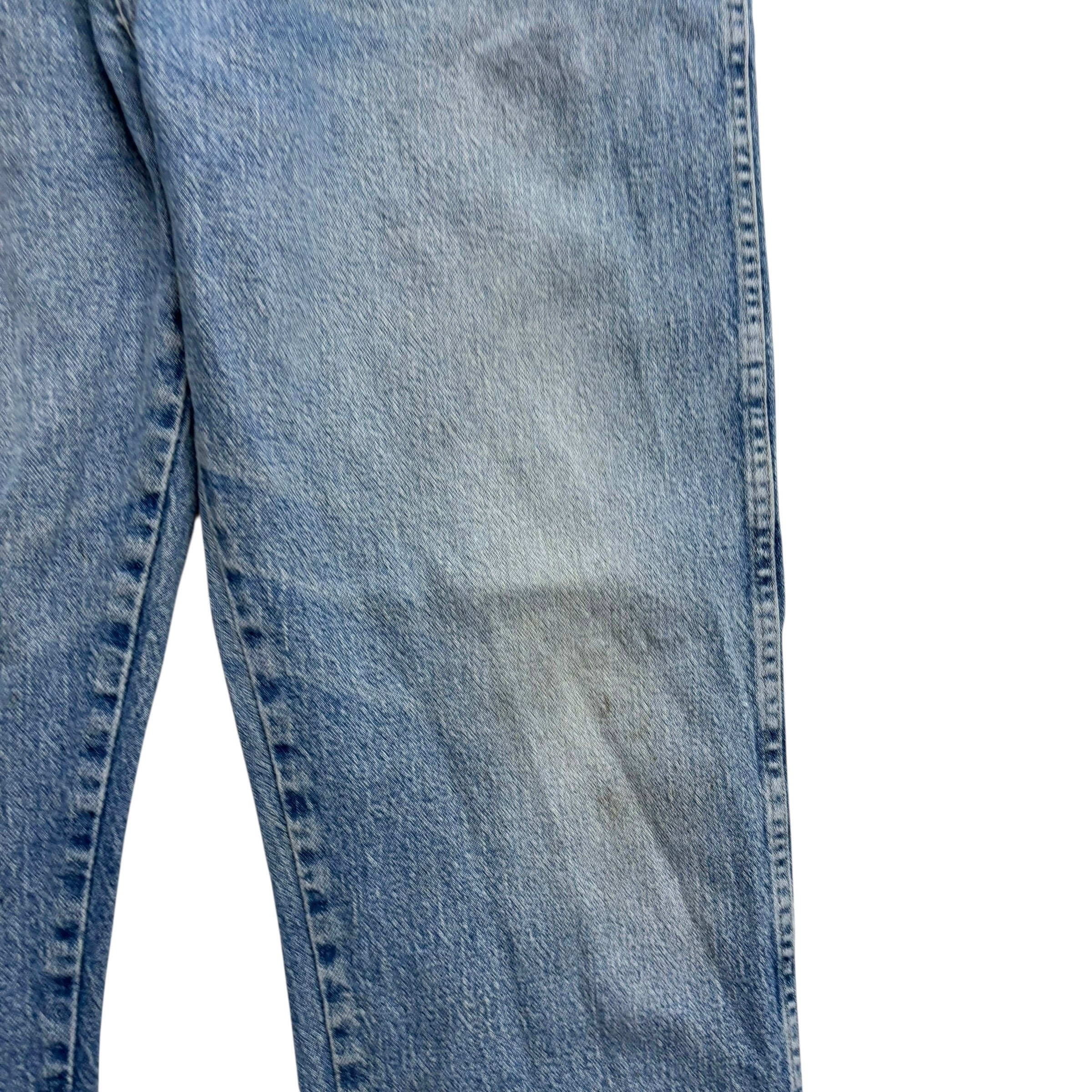 Wrangler Jeans W38 L32 Mens Light Blue Regular Straight Fit Stretch Denim (F)