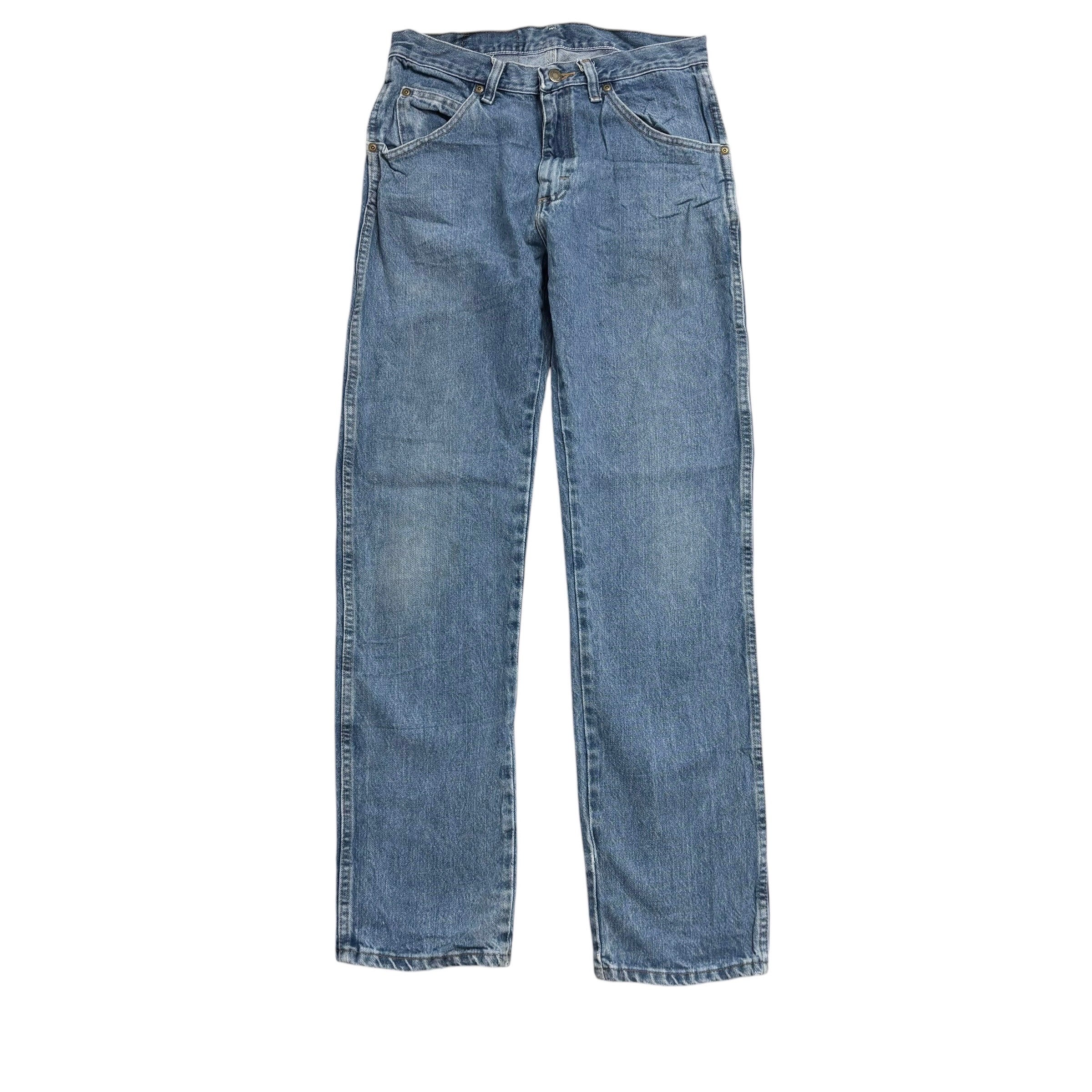 Wrangler Jeans W29 L32 Mens Regular Straight Fit Light Blue Denim