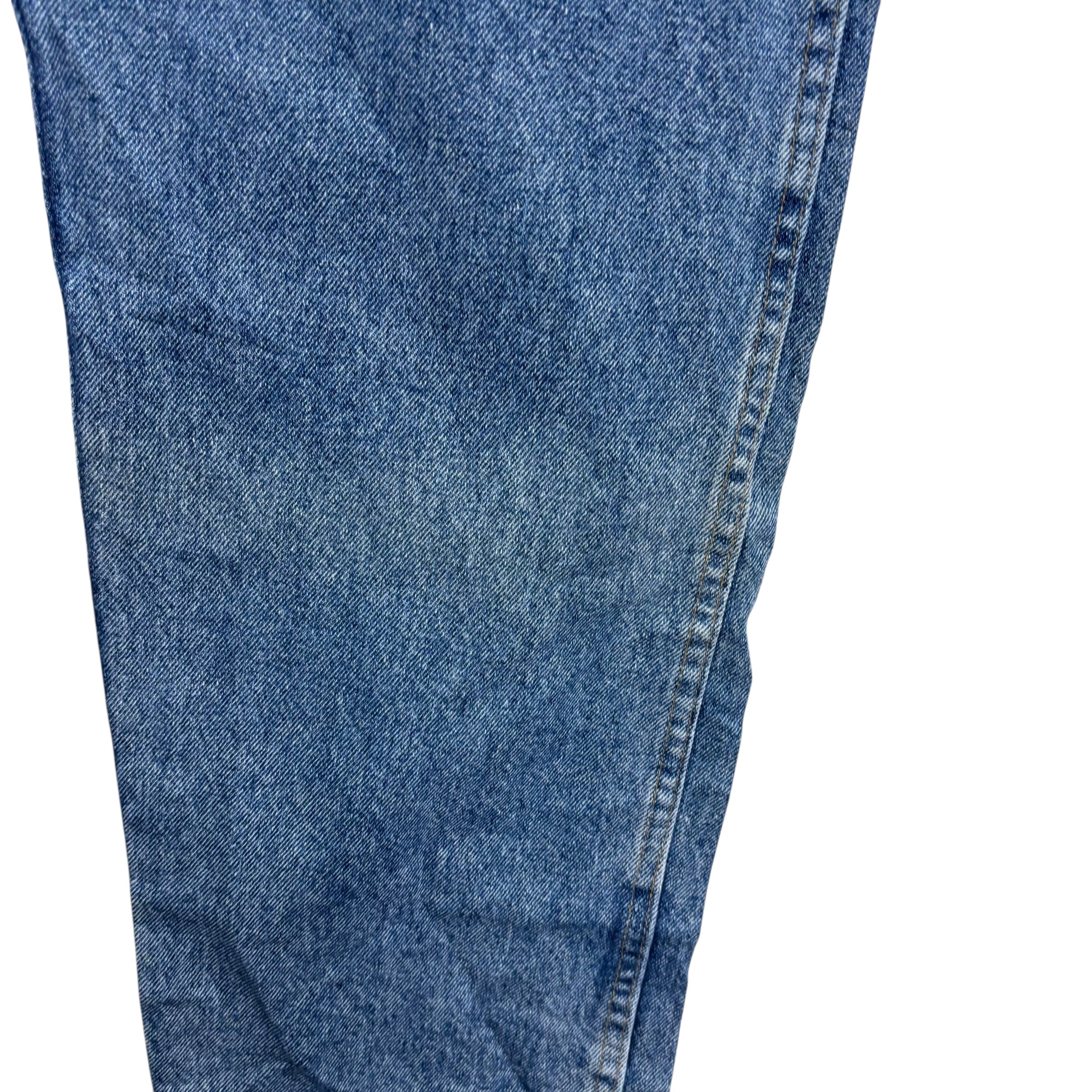 Wrangler Jeans W42 L32 Mens Mid Blue Regular Straight Fit Vintage USA Made