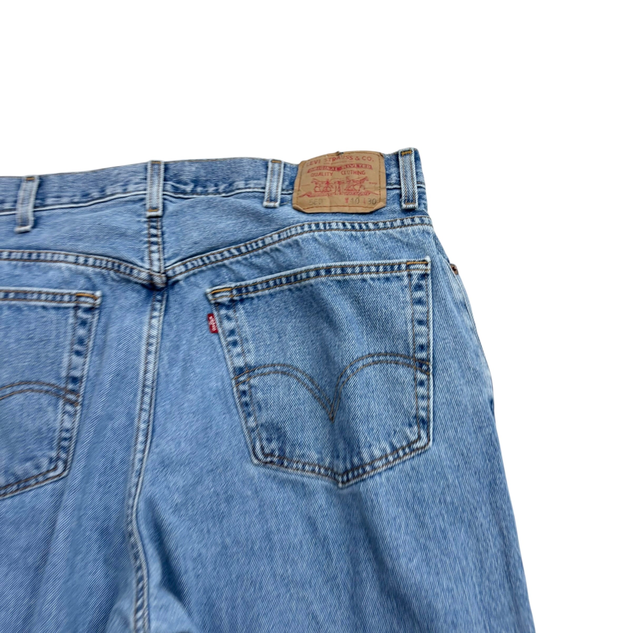 Levis 560 Jeans W38 L28 Mens Light Blue Baggy Relaxed Comfort Fit Vintage Denim