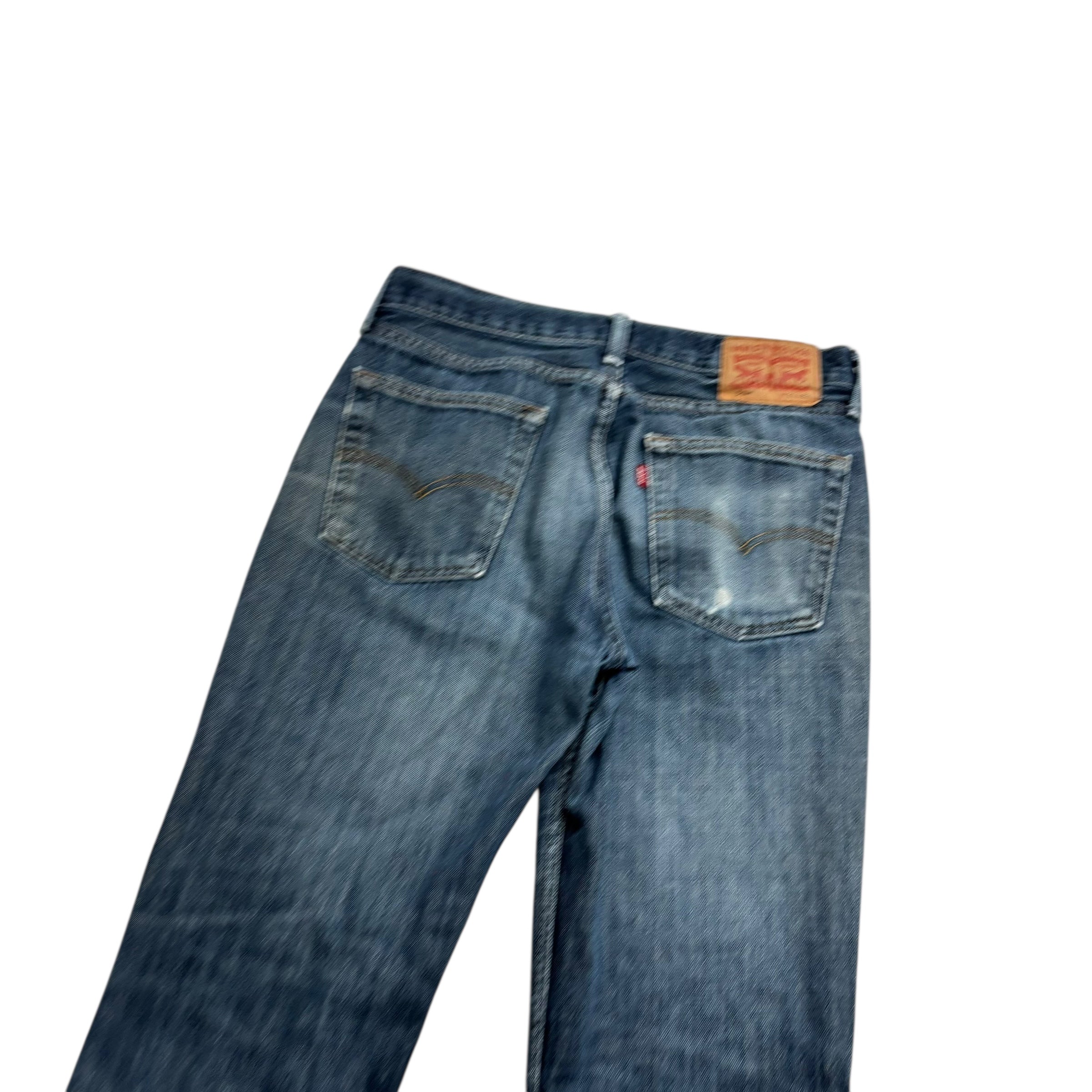Levis 514 Jeans W32 L32 Mens Dark Blue Regular Straight Fit Denim (F)