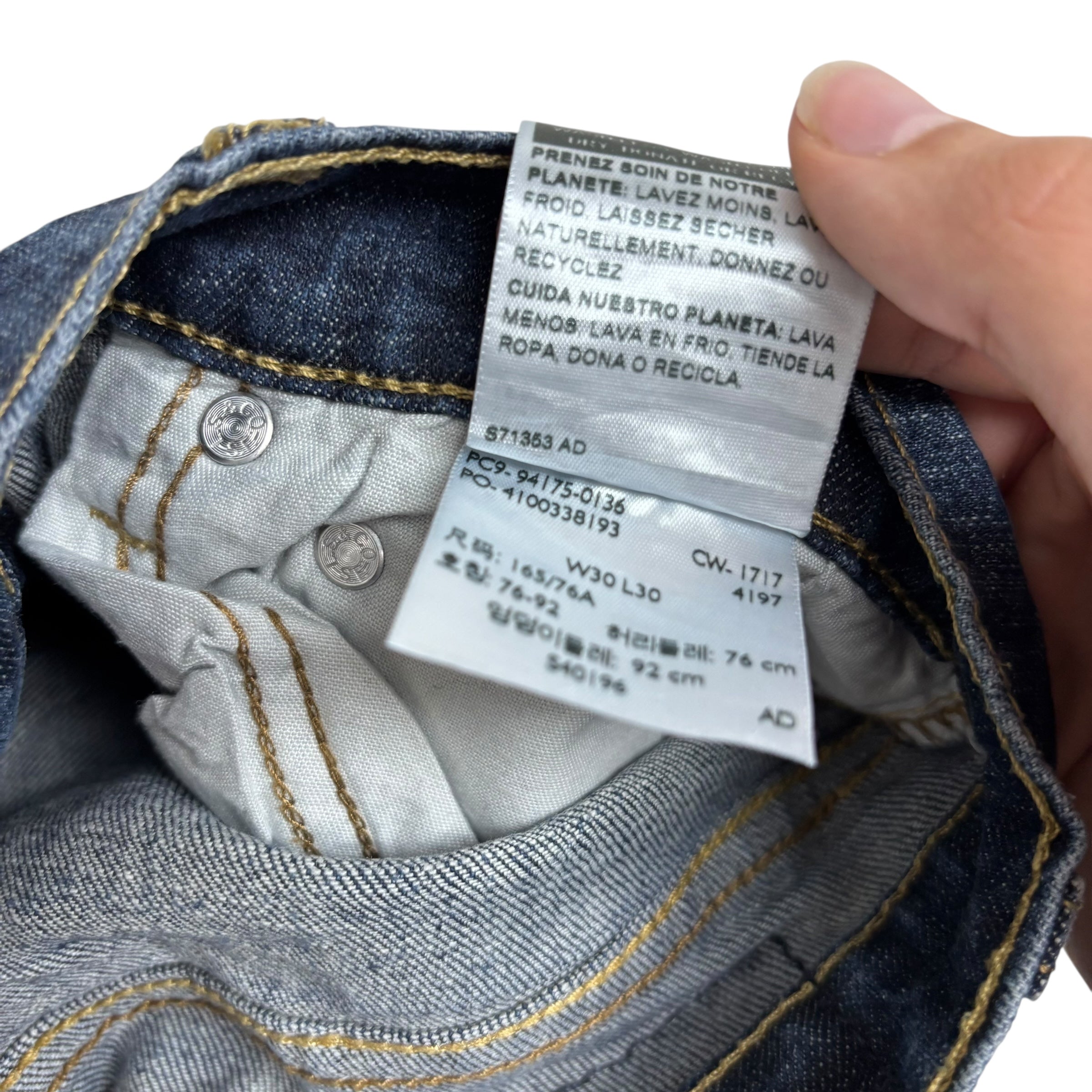 Levis Signature Jeans W30 L30 Mens Dark Blue Skinny Fit Stretch Denim (E)