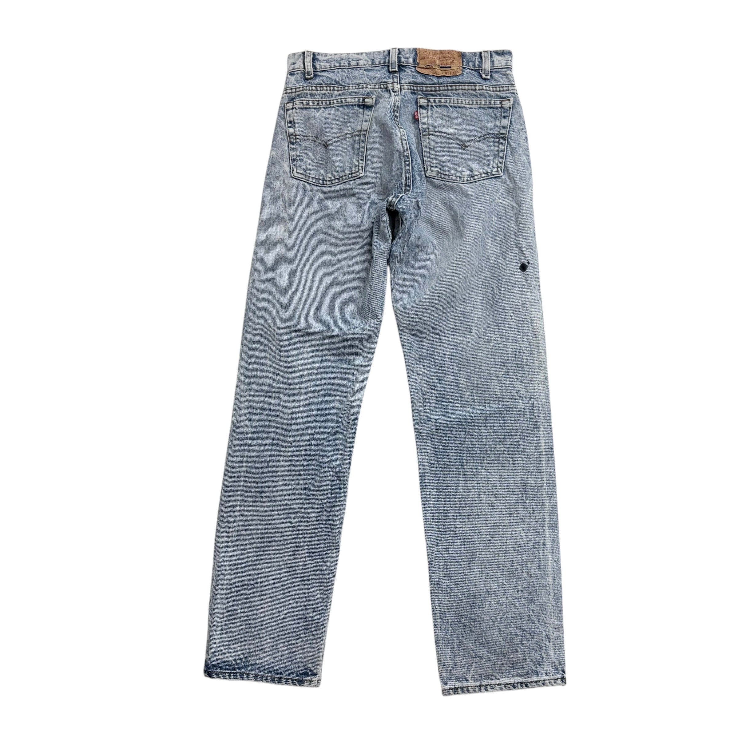 Levis 505 Jeans W30 L32 Mens Light Blue Regular Straight Made In USA Vintage 80s