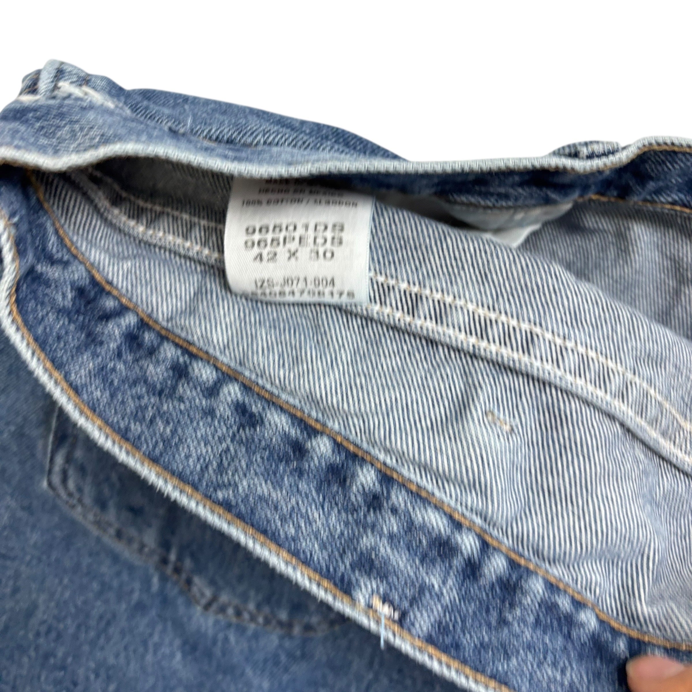 Wrangler Jeans W40 L30 Mens Mid Blue Regular Straight Fit Vintage Denim