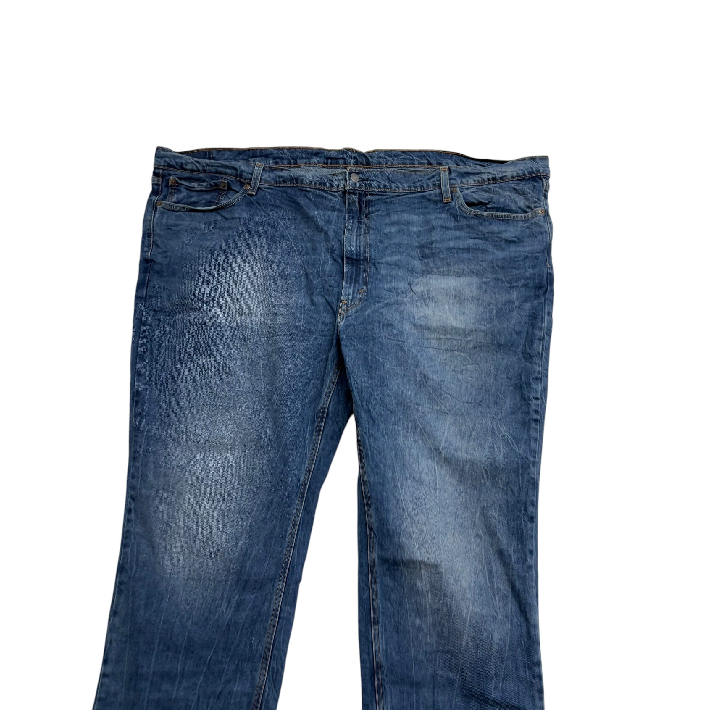 Levis 541 Jeans W54 L29 Mens Mid Blue Athletic Tapered Fit Stretch Denim (E)