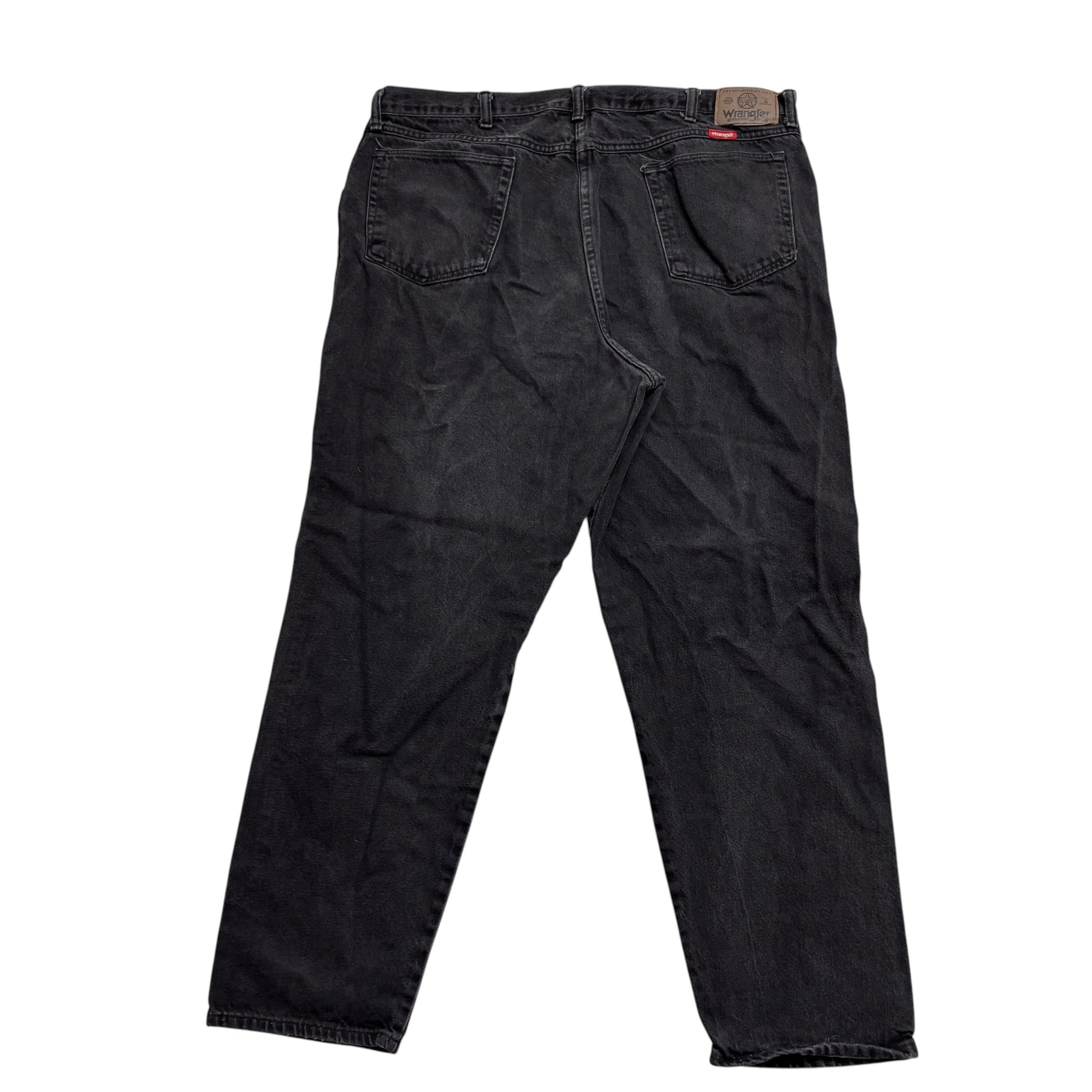 Wrangler Jeans W40 L30 Mens Black Relaxed Tapered Fit Vintage Denim