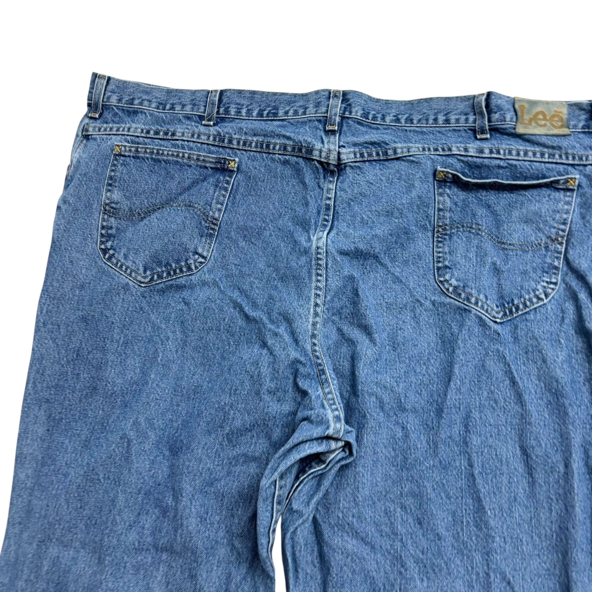 Lee Jeans W50 L30 Mens Light Blue Relaxed Straight Fit Vintage Denim (E)