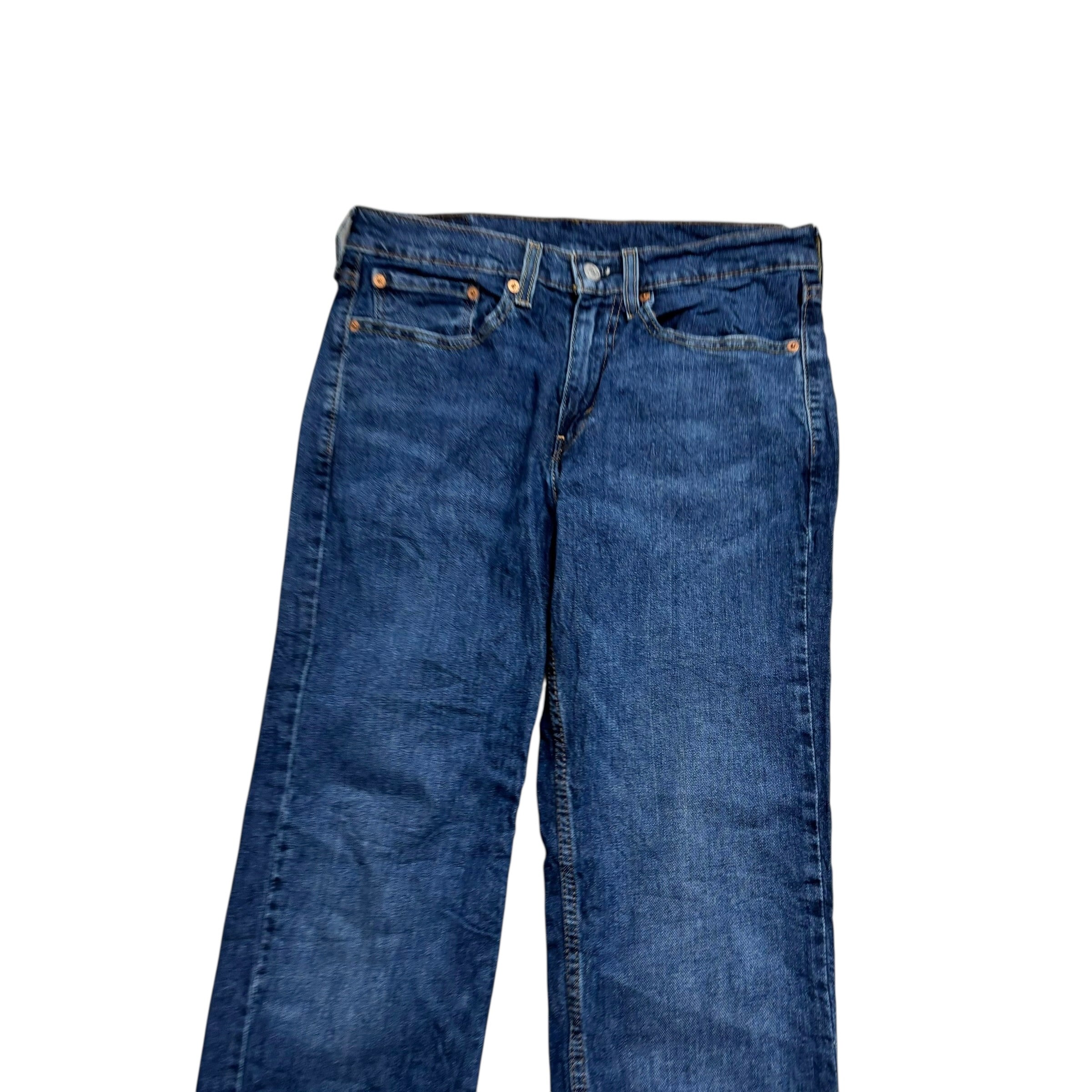 Levis 514 Jeans W31 L30 Mens Mid Blue Regular Straight Fit Stretch Denim (E)