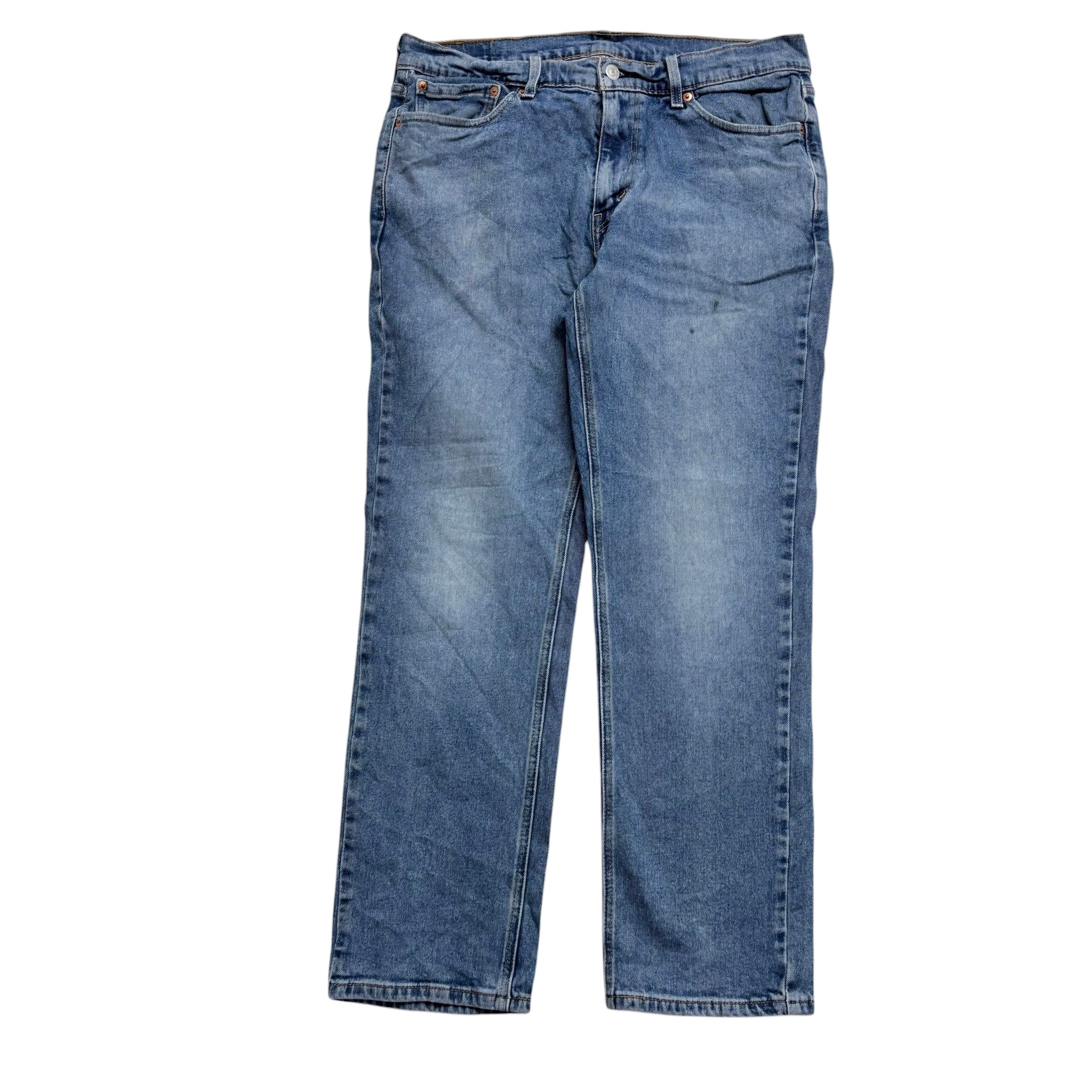 Levis 541 Jeans W33 L29 Mens Mid Blue Athletic Tapered Fit Stretch Denim