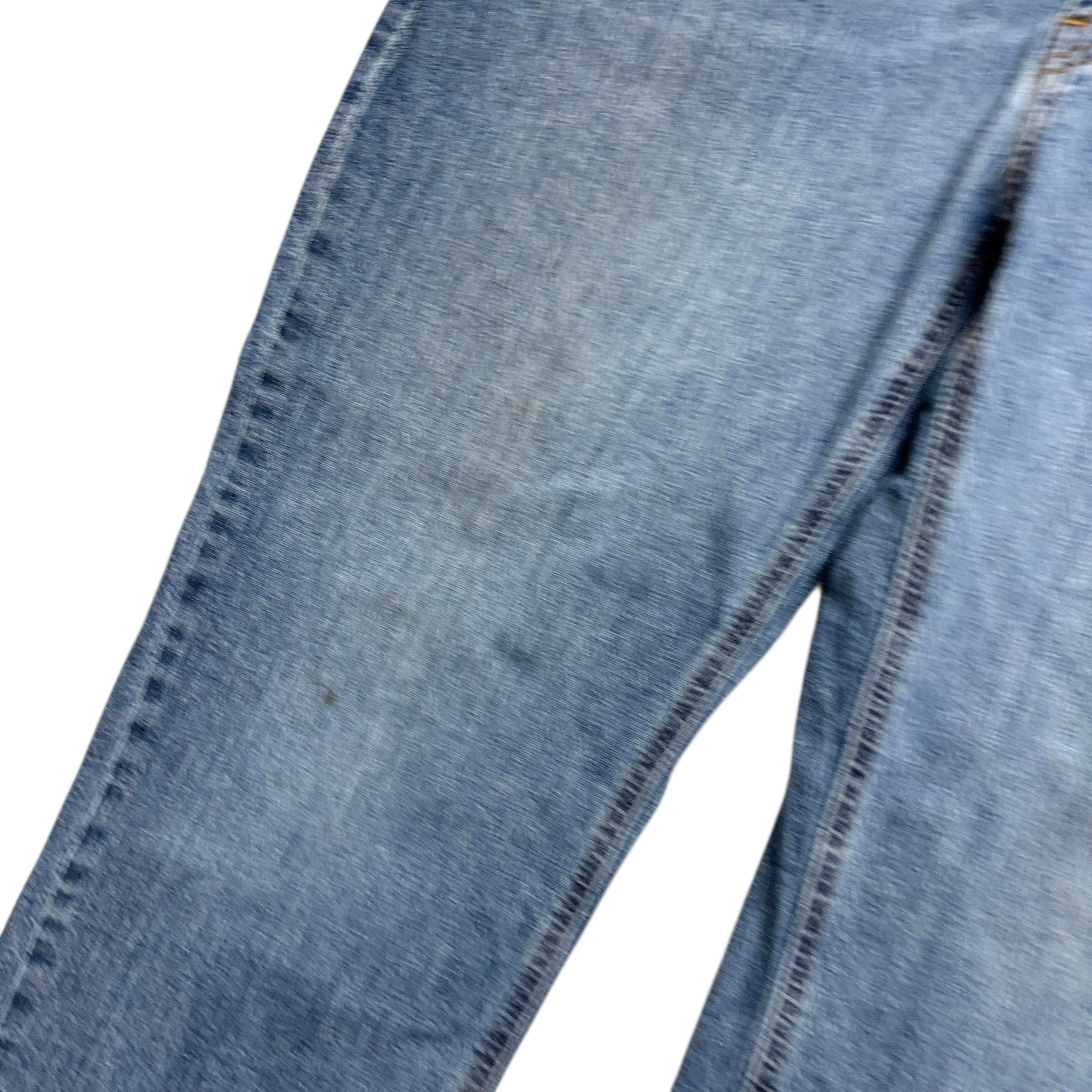 Levis 541 Jeans W38 L30 Mens Mid Blue Athletic Tapered Fit Stretch Denim