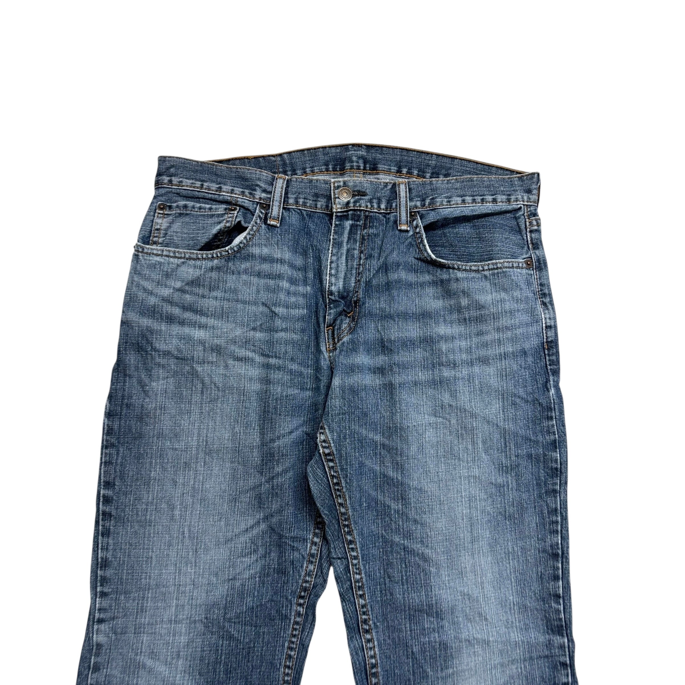 Levis 559 Jeans W33 L30 Mens Mid Blue Baggy Relaxed Straight Fit Denim