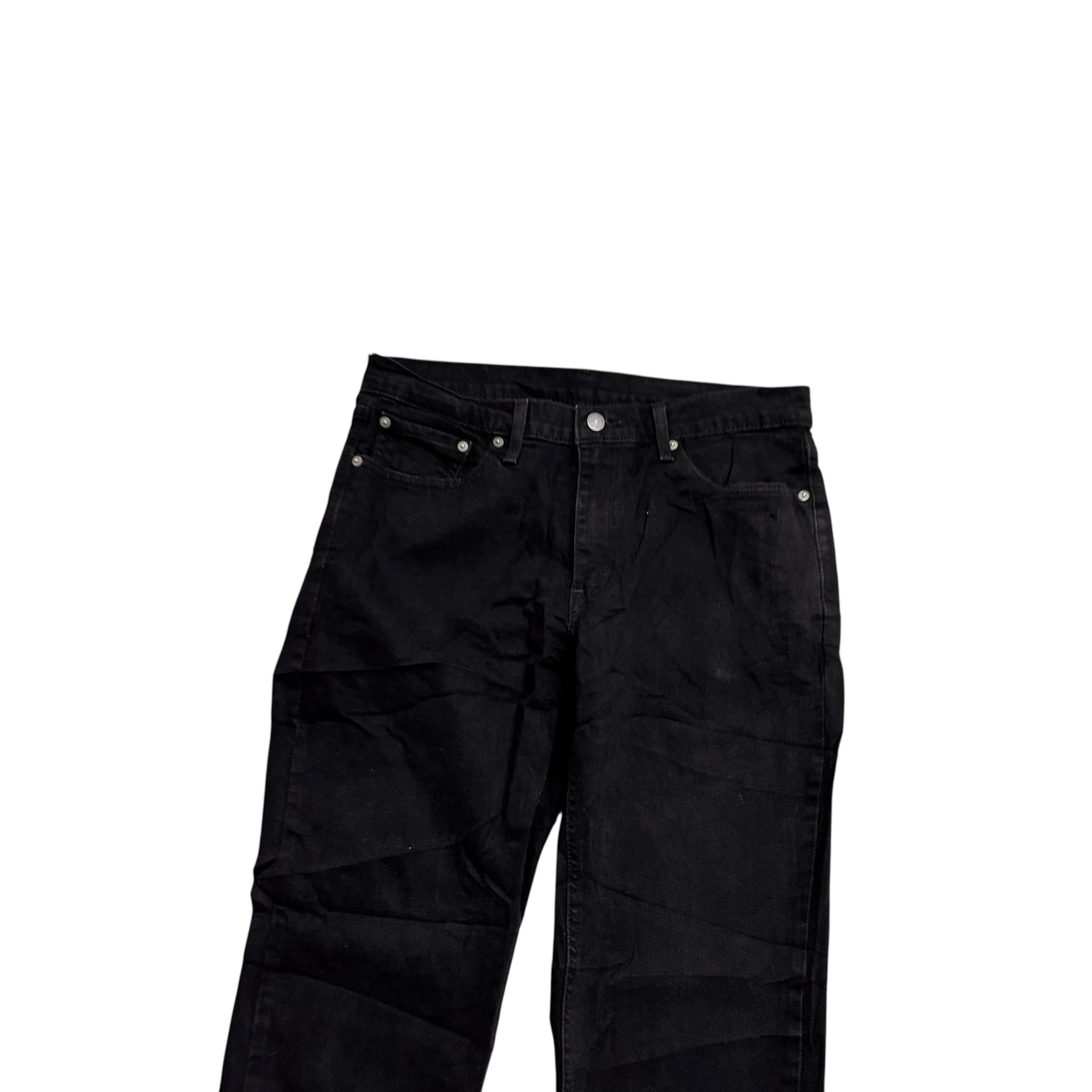 Levis 541 Jeans W33 L33 Mens Black Athletic Tapered Fit Stretch Denim (E)